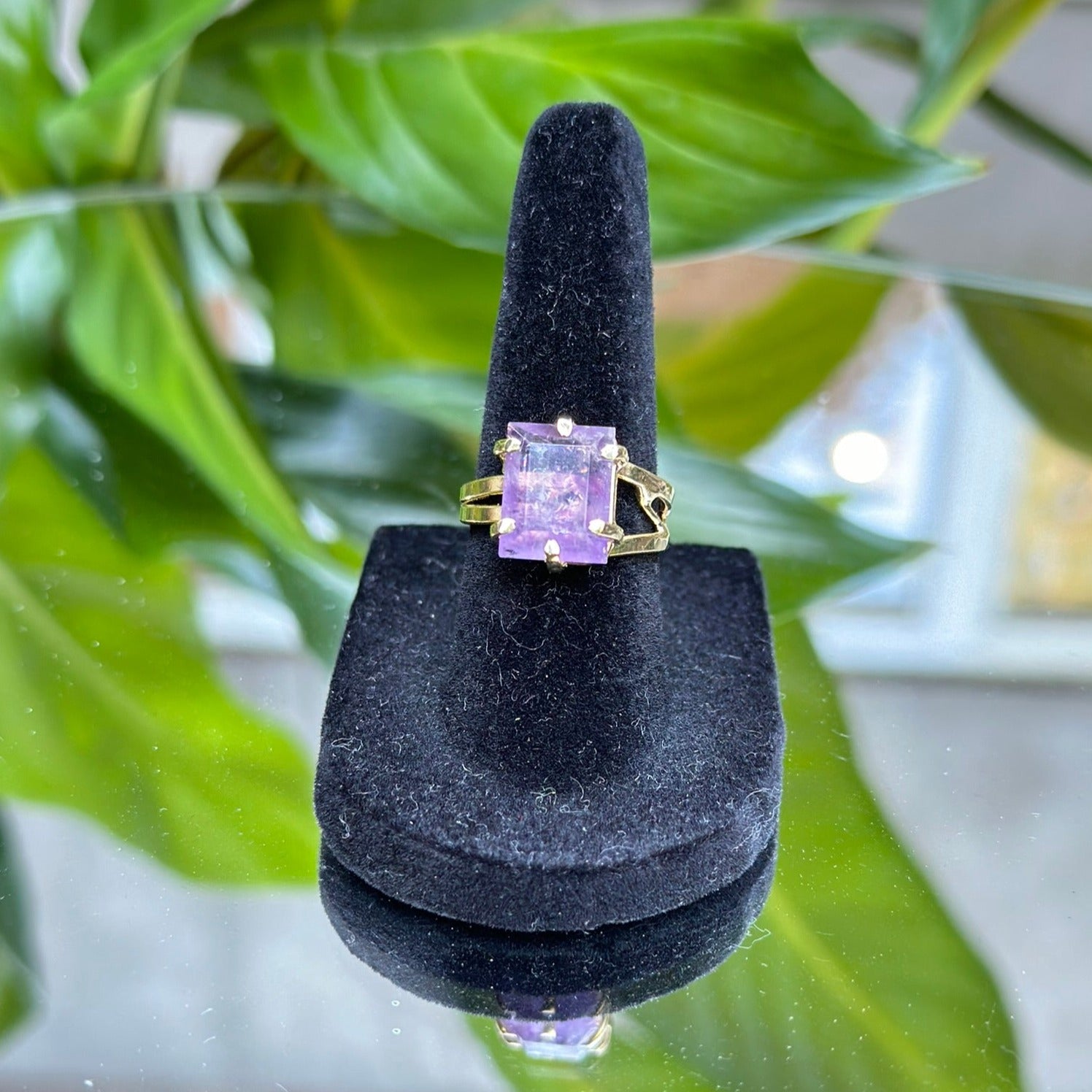 Amethyst - Pinky Ring - Gold Plated
