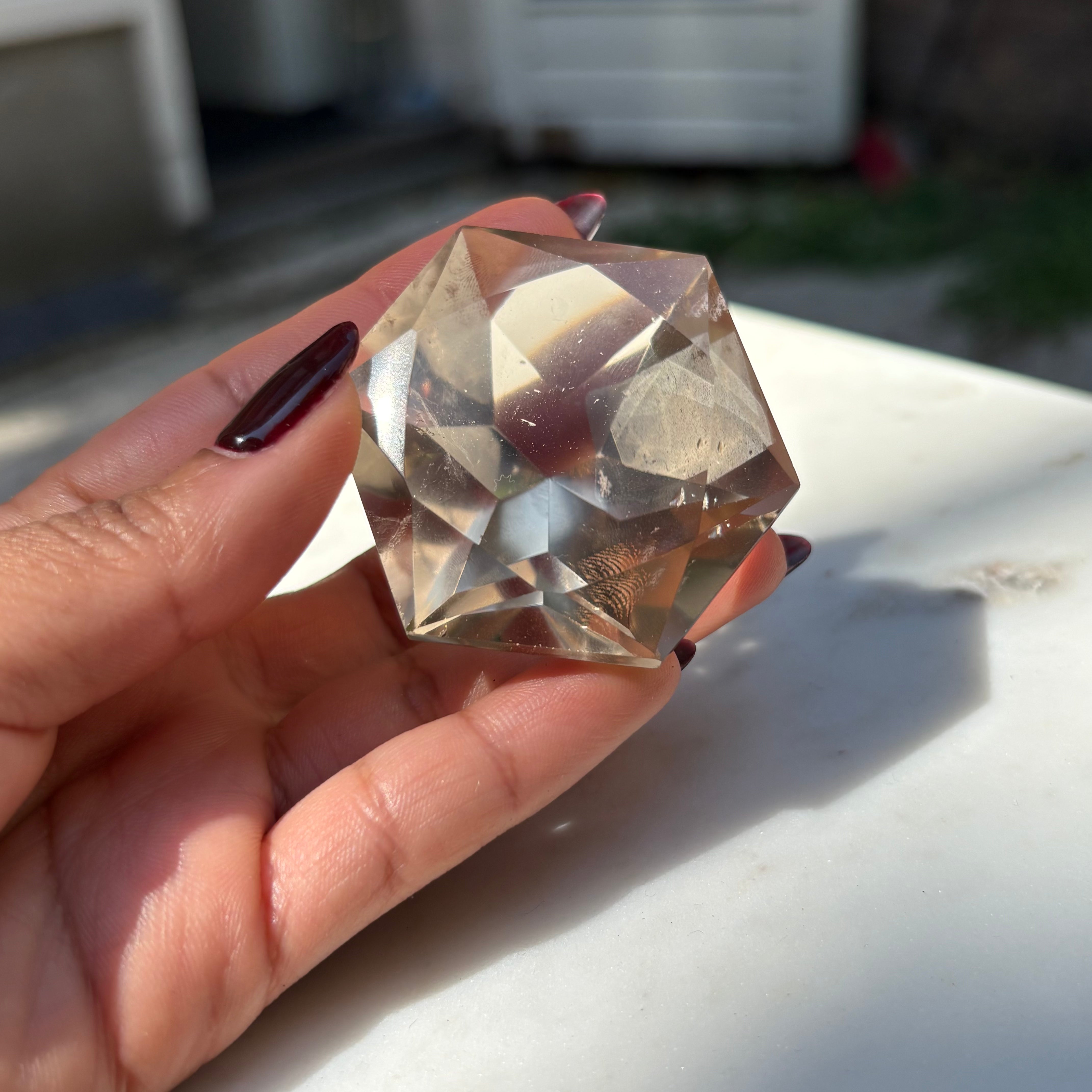 Round Brilliant Cut Citrine - Crystal