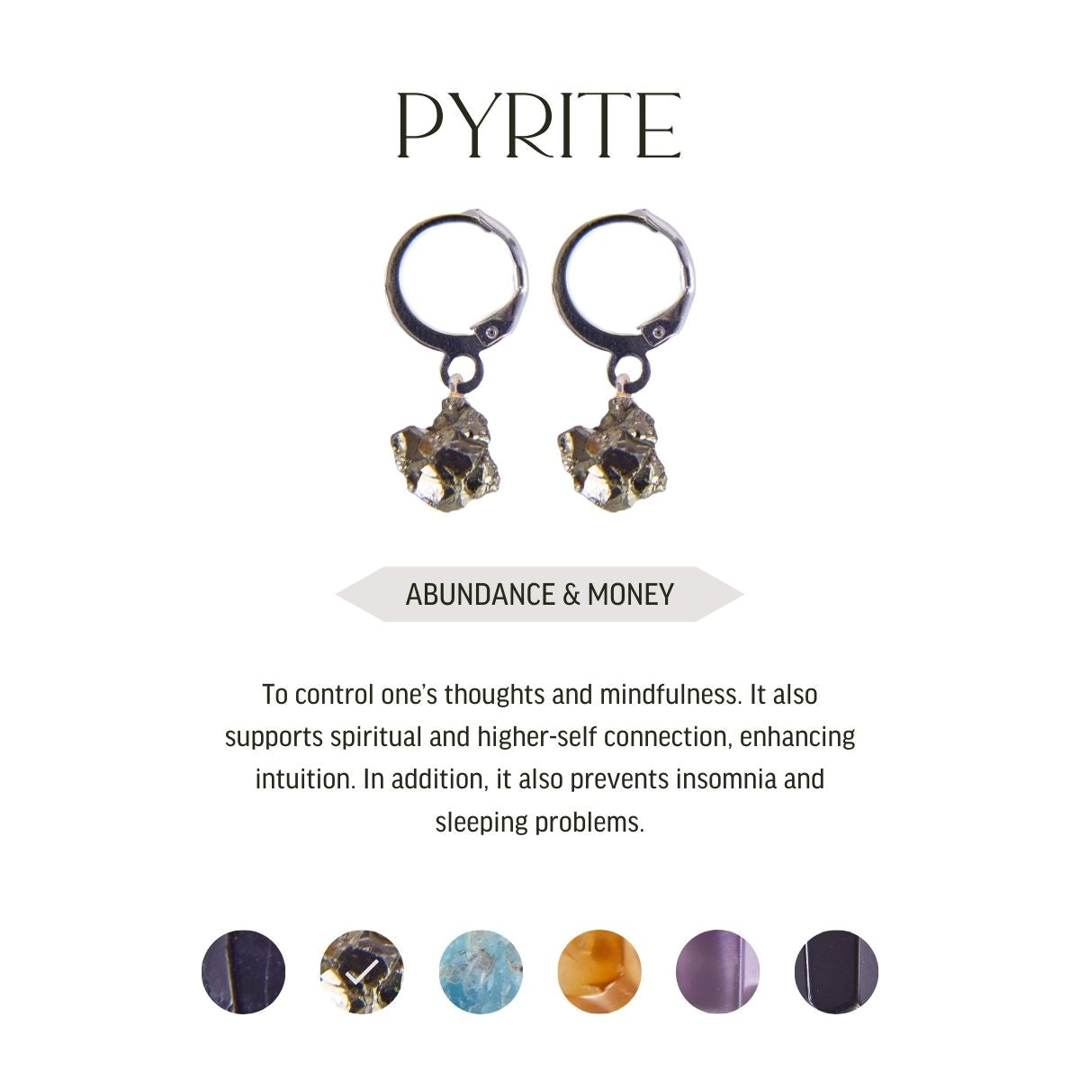 Various Crystals - Hoop Earrings - Silver Plated