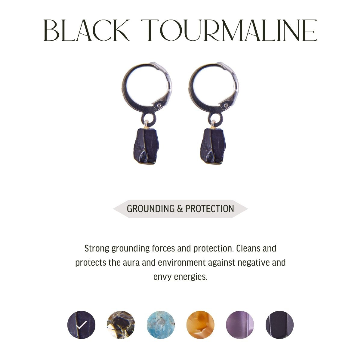 Various Crystals - Hoop Earrings - Silver Plated
