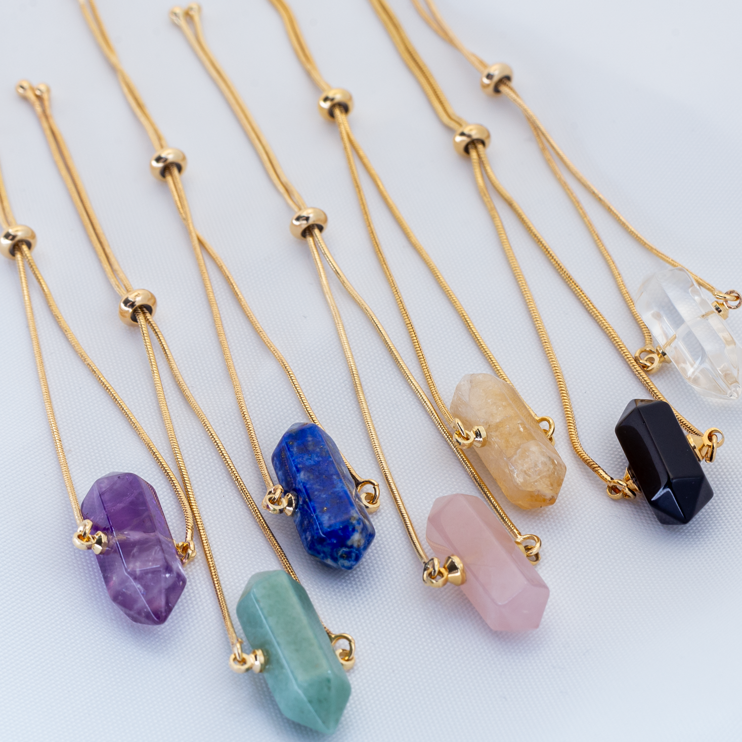 Two Points - Bracelet Adjustable - Gold Plated