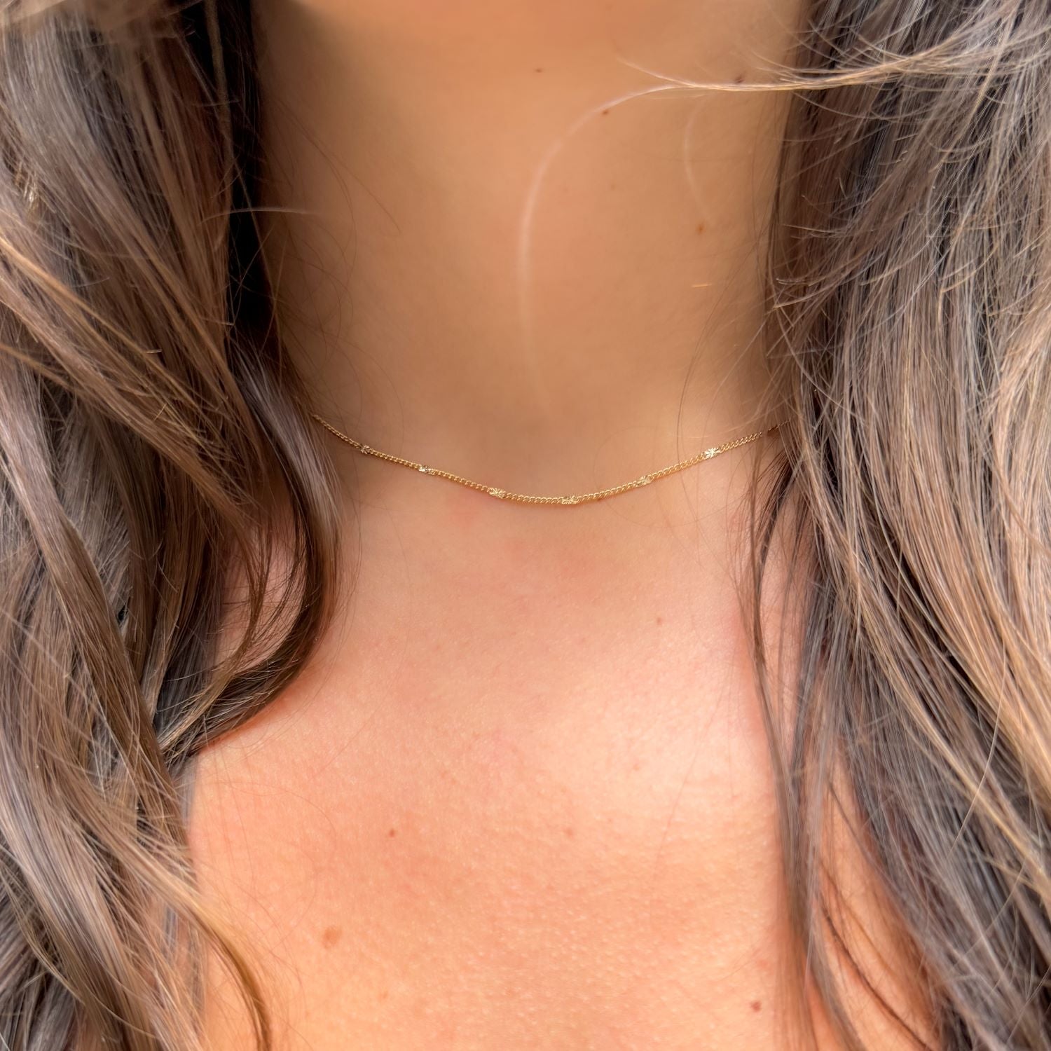 Shimmer Chain - Necklace - Gold Plated