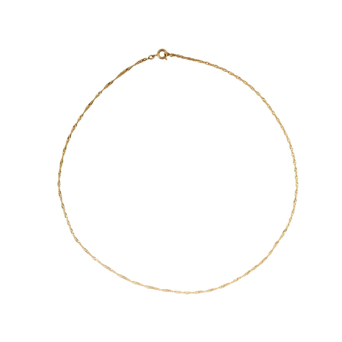 Singapore Chain - Necklace - Gold Plated