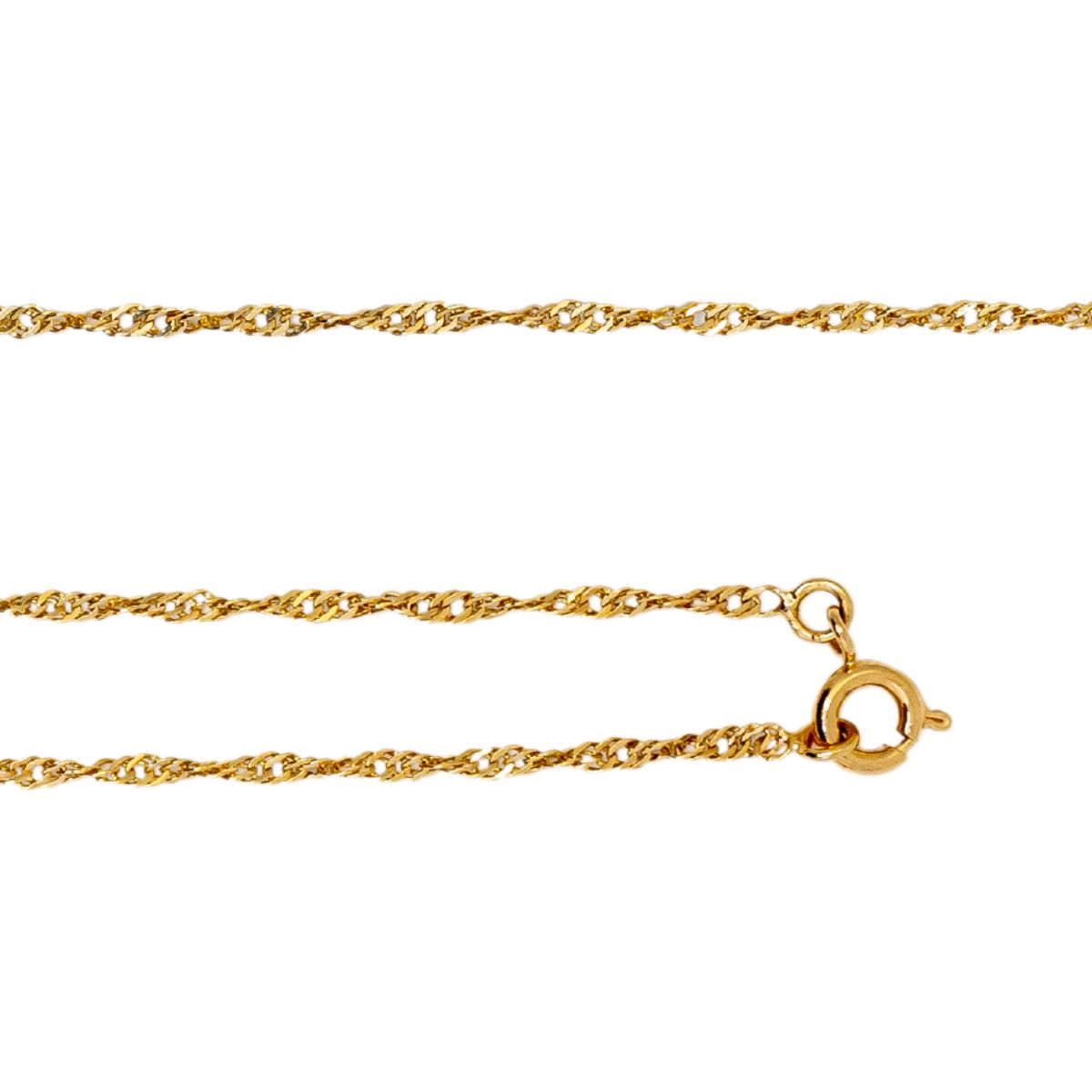 Singapore Chain - Necklace - Gold Plated