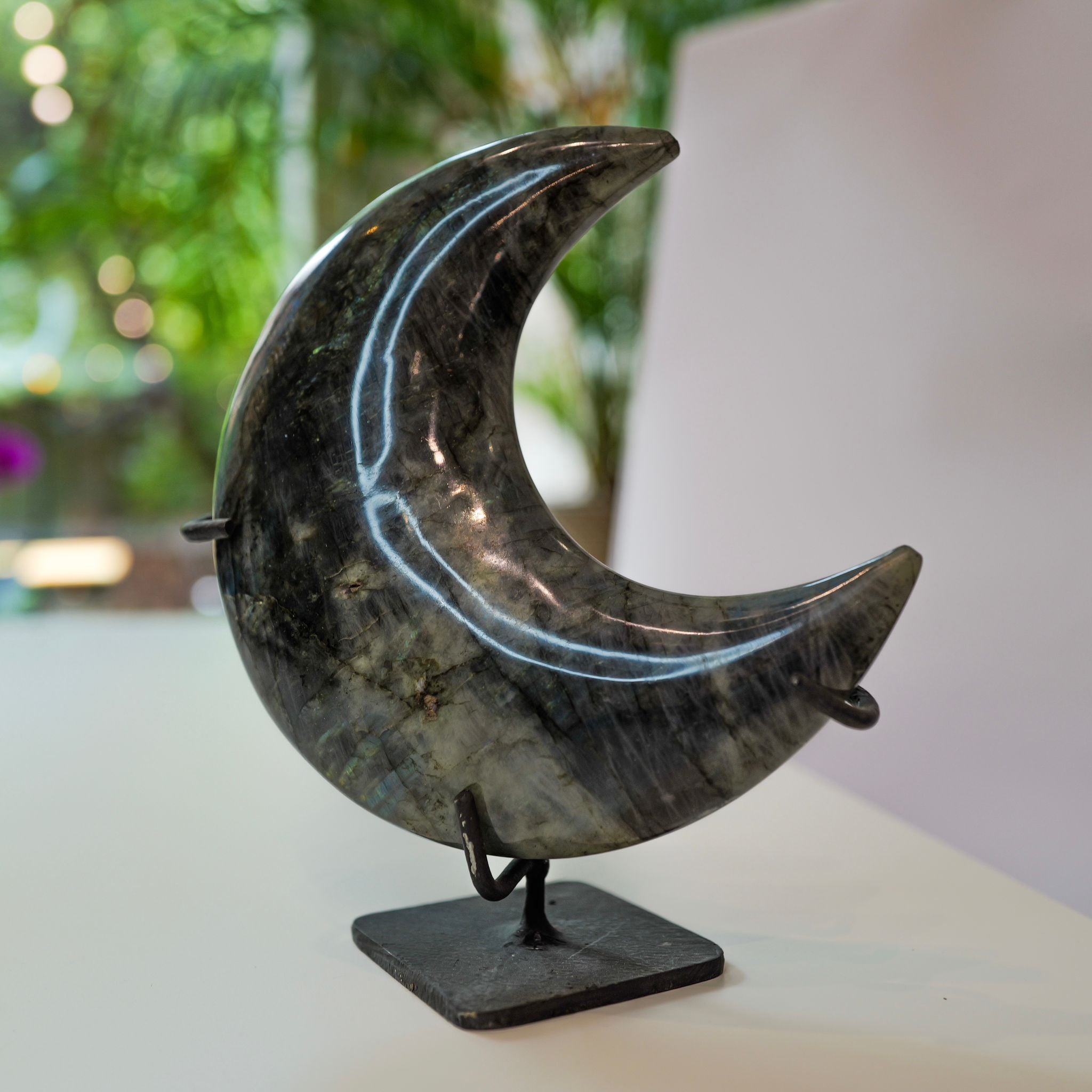 Labradorite - Moon Shape - Crystal