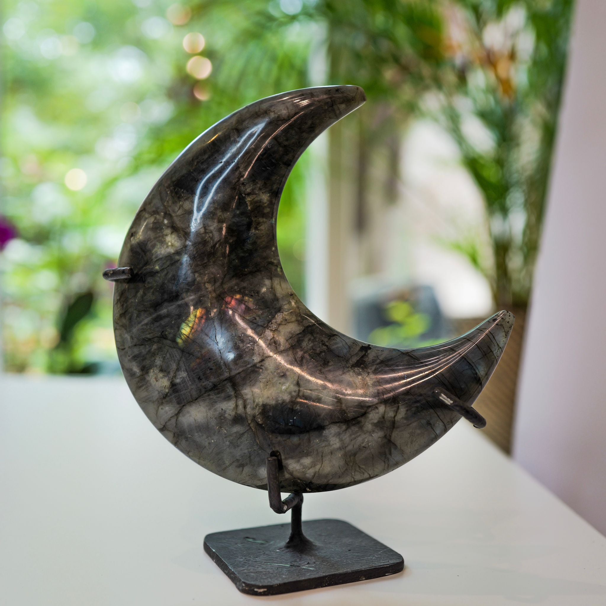 Labradorite - Moon Shape - Crystal