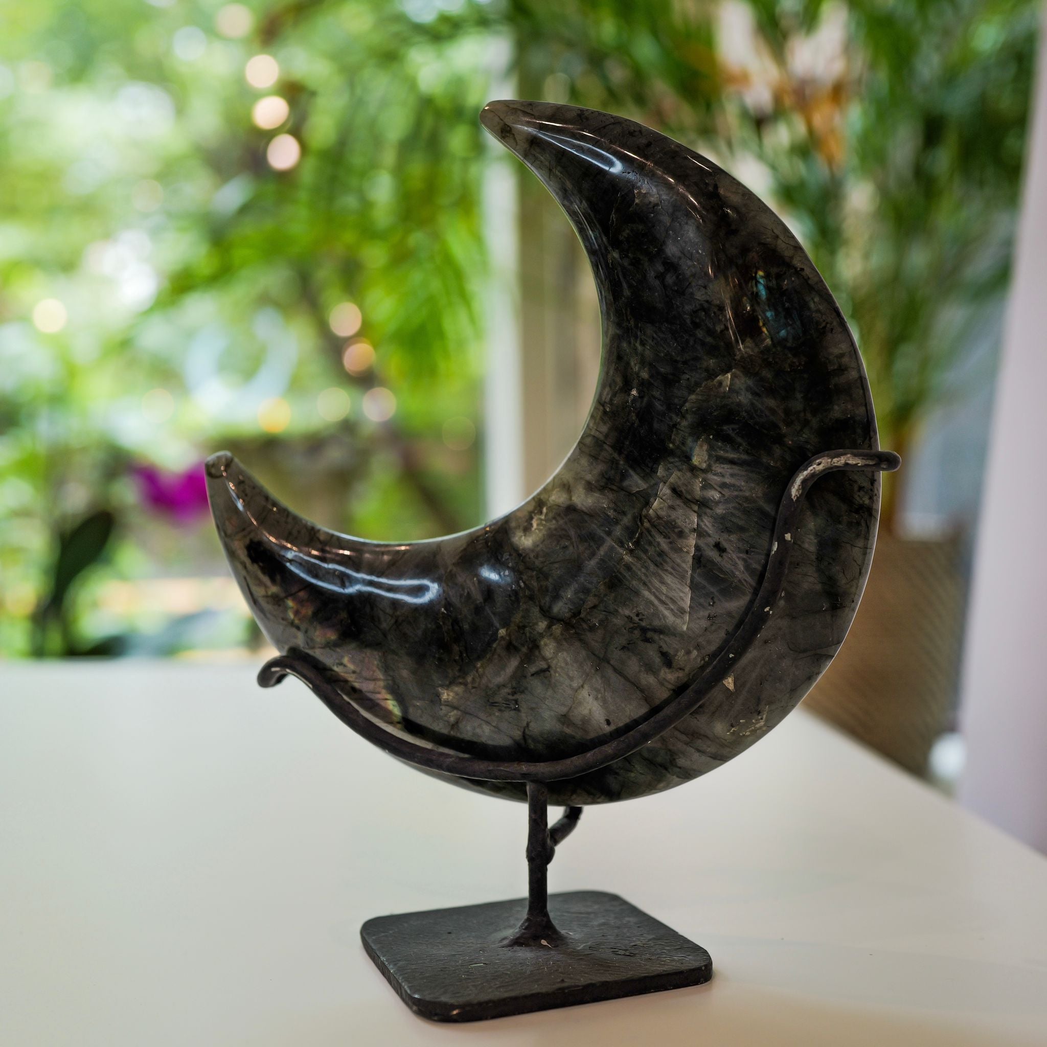 Labradorite - Moon Shape - Crystal