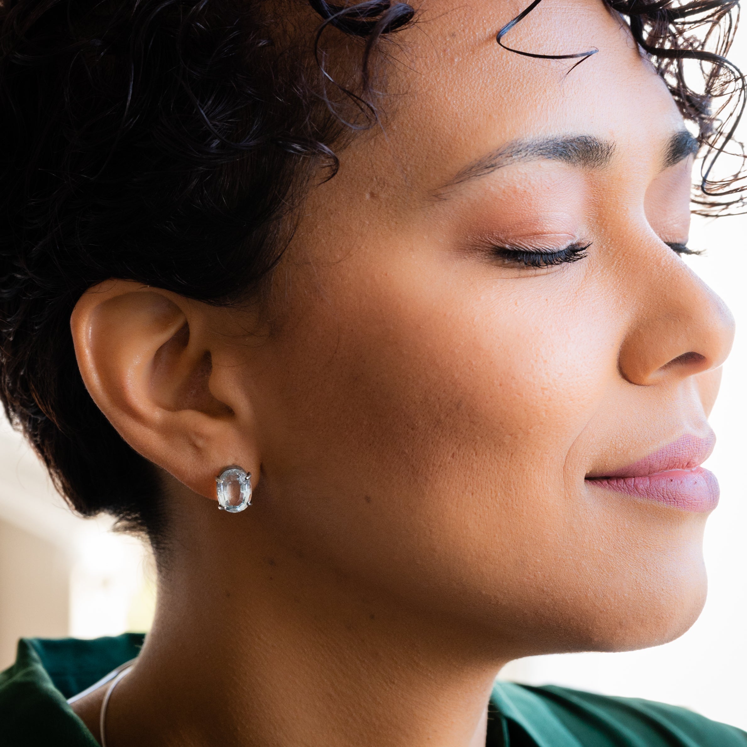 Blue Topaz Earrings