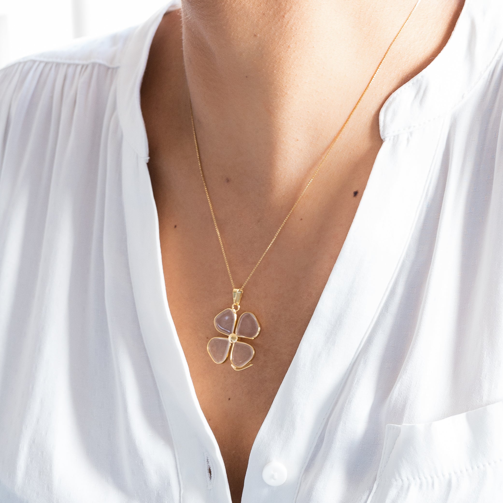 4 Leaves Clover Pendants - Gold Plated