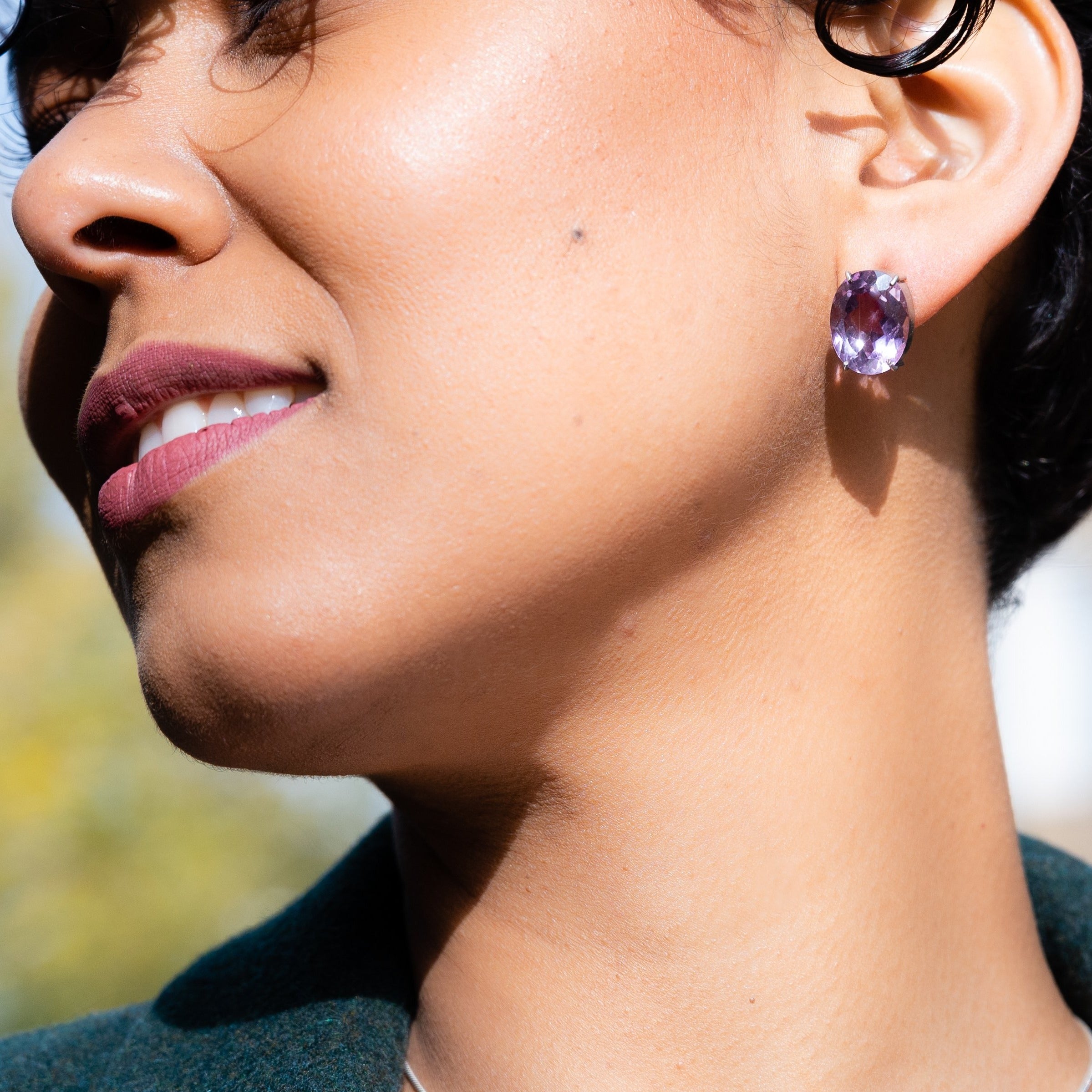 Amethyst earrings