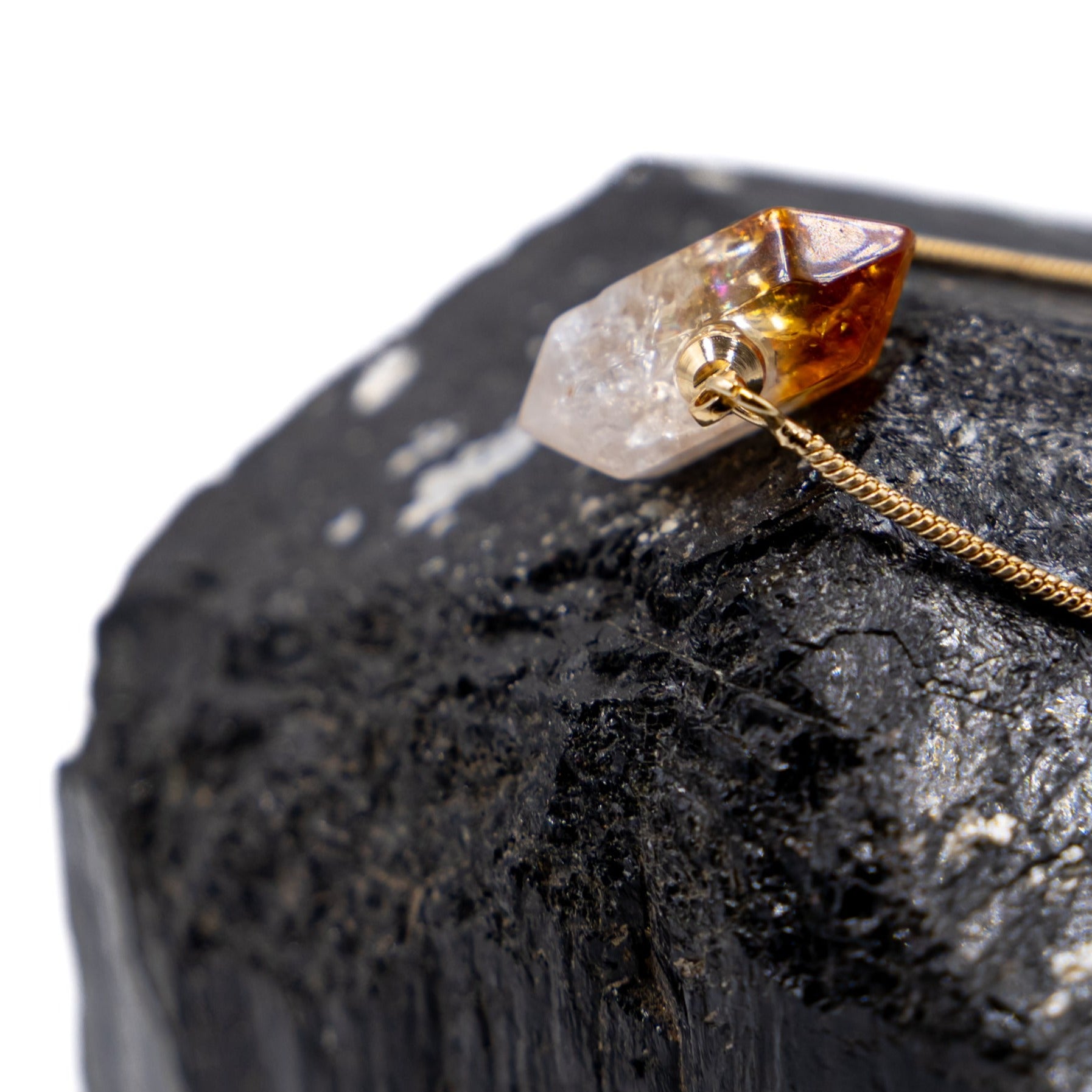 adjustable Two Points Bracelet citrine