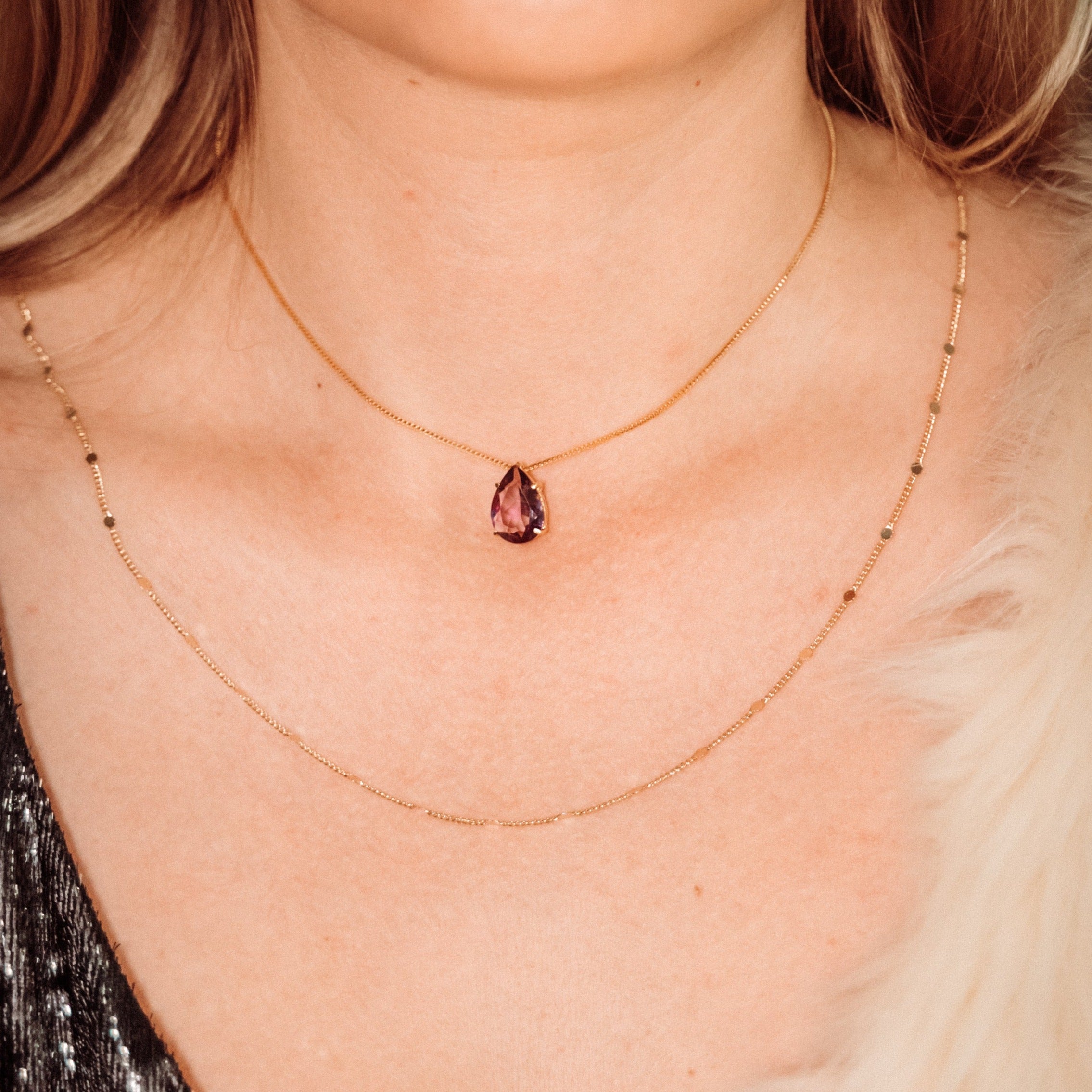 Sparkly Chain - Necklace - Gold Plated