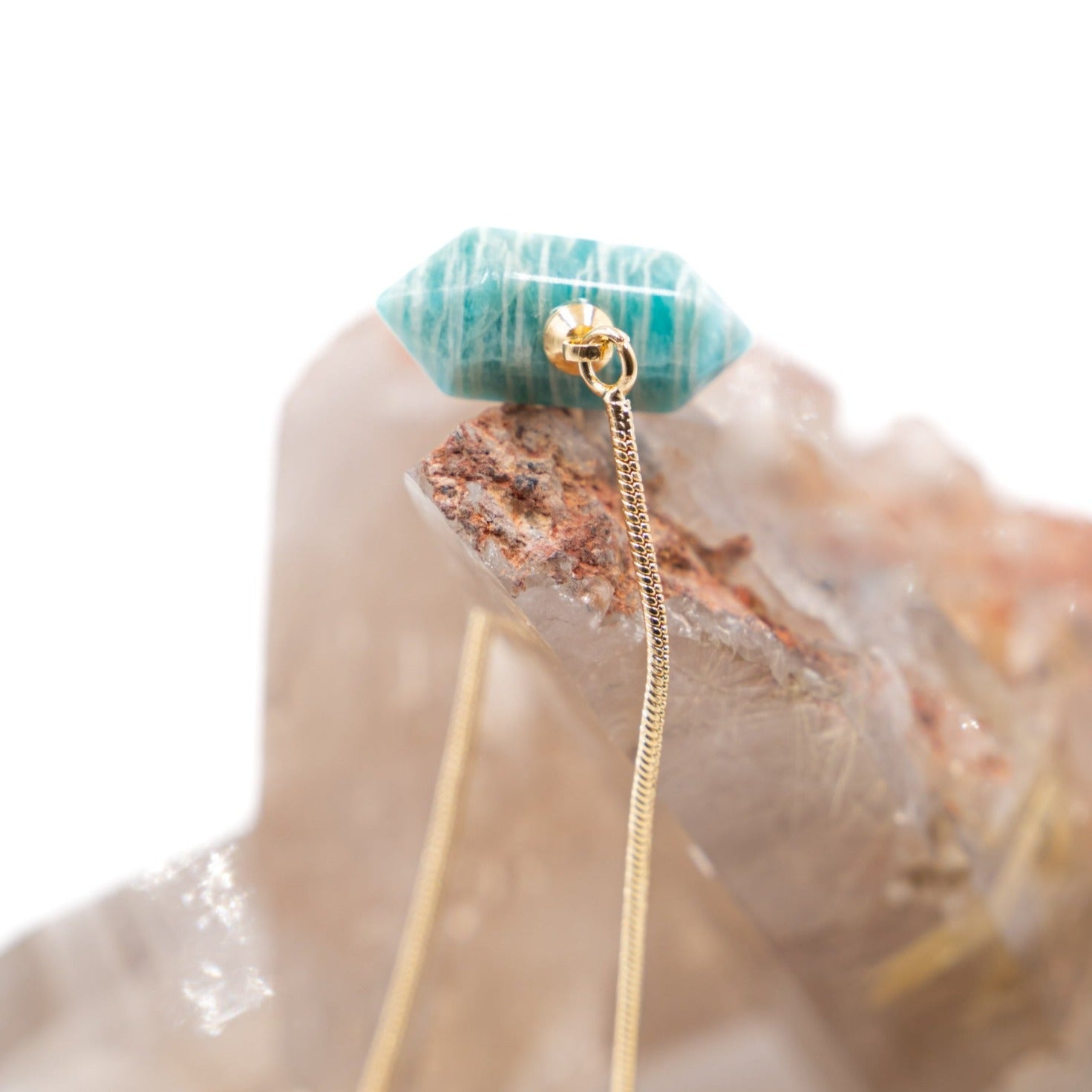 adjustable Two Points Bracelet amazonite
