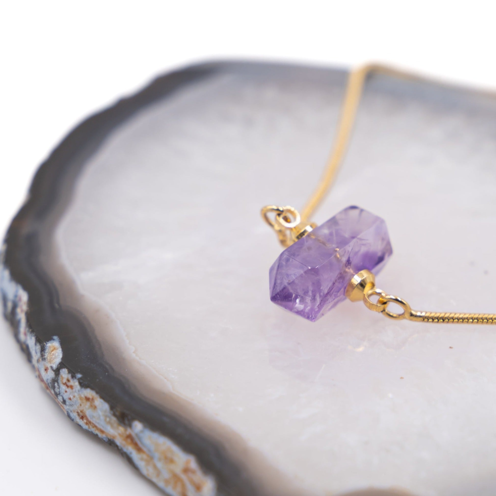 adjustable Two Points Bracelet amethyst