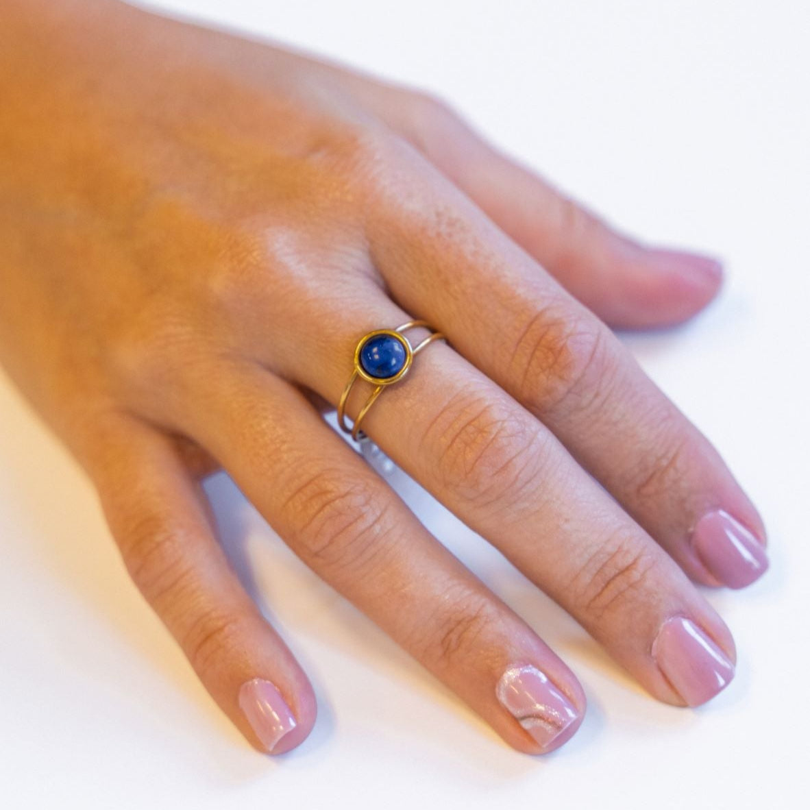 Lapis Lazuli - Ring - Solid 18k Gold