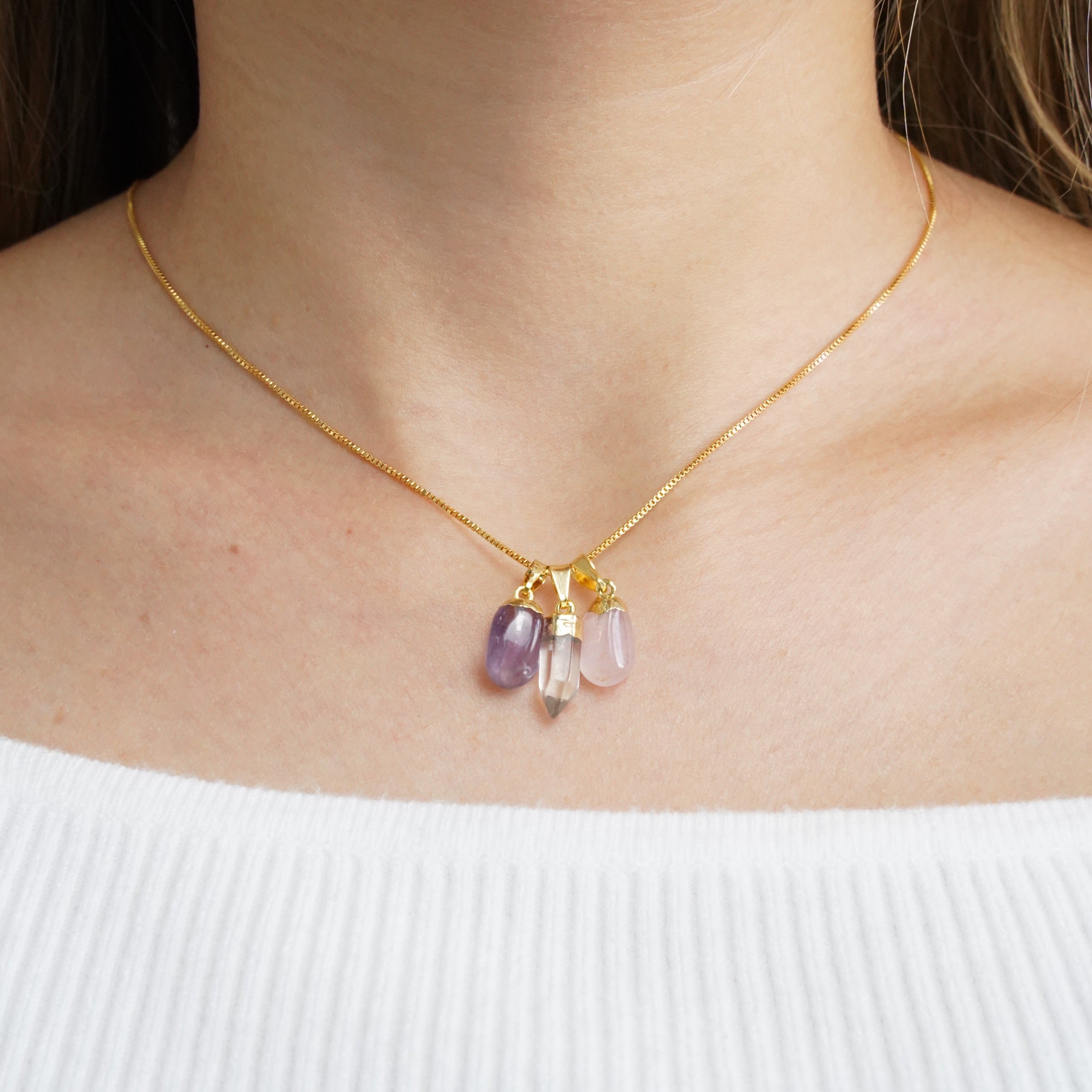 Golden Triangle - Necklace - Gold Plated