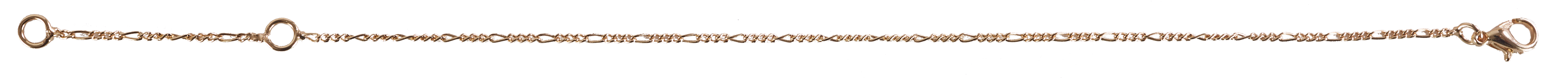 Anklet Figaro Chain 18k Gold Plated
