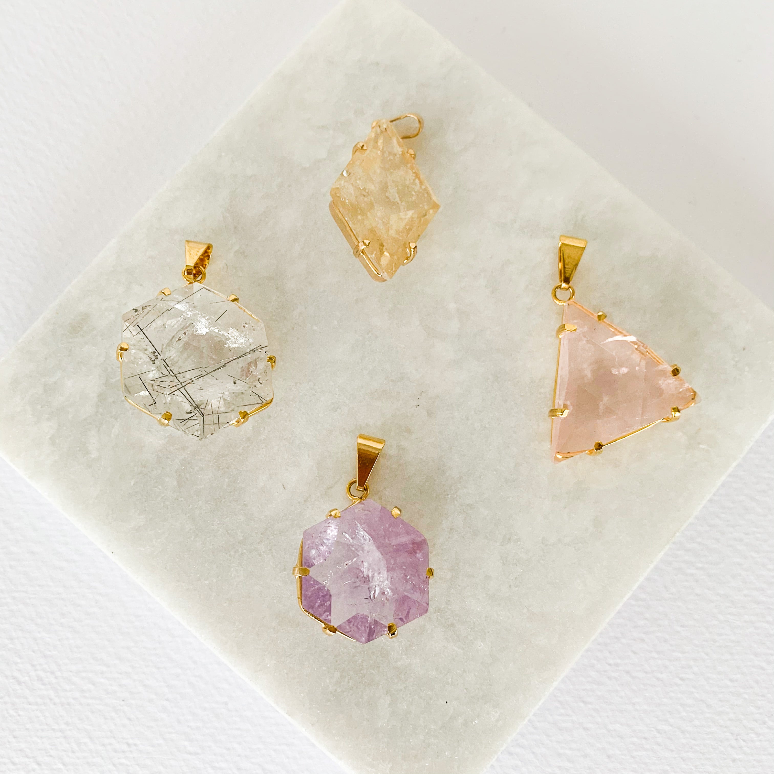 Sacred Shapes Pendants - Gold Plated