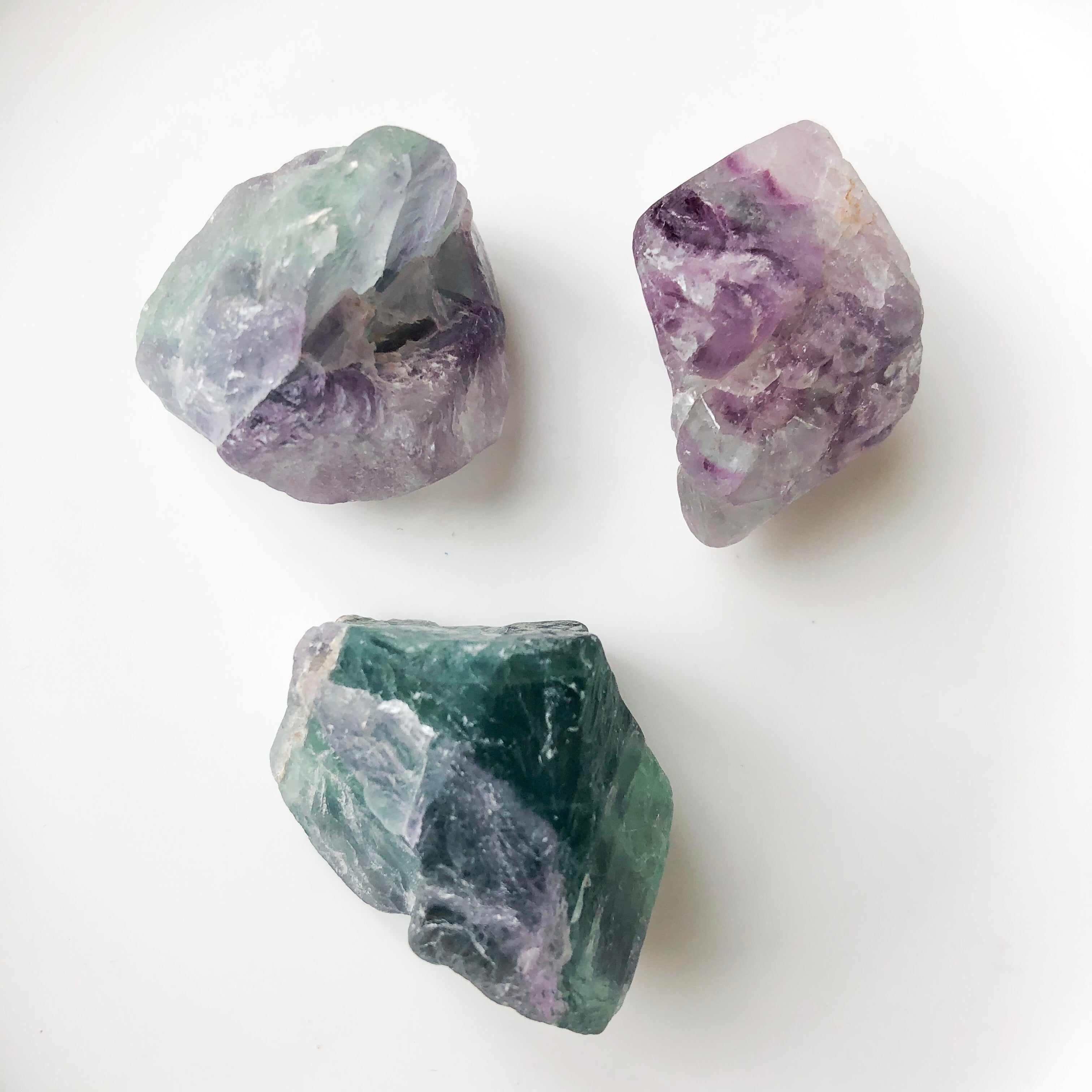Rainbow Fluorite Stones - Natural Unpolished Stones
