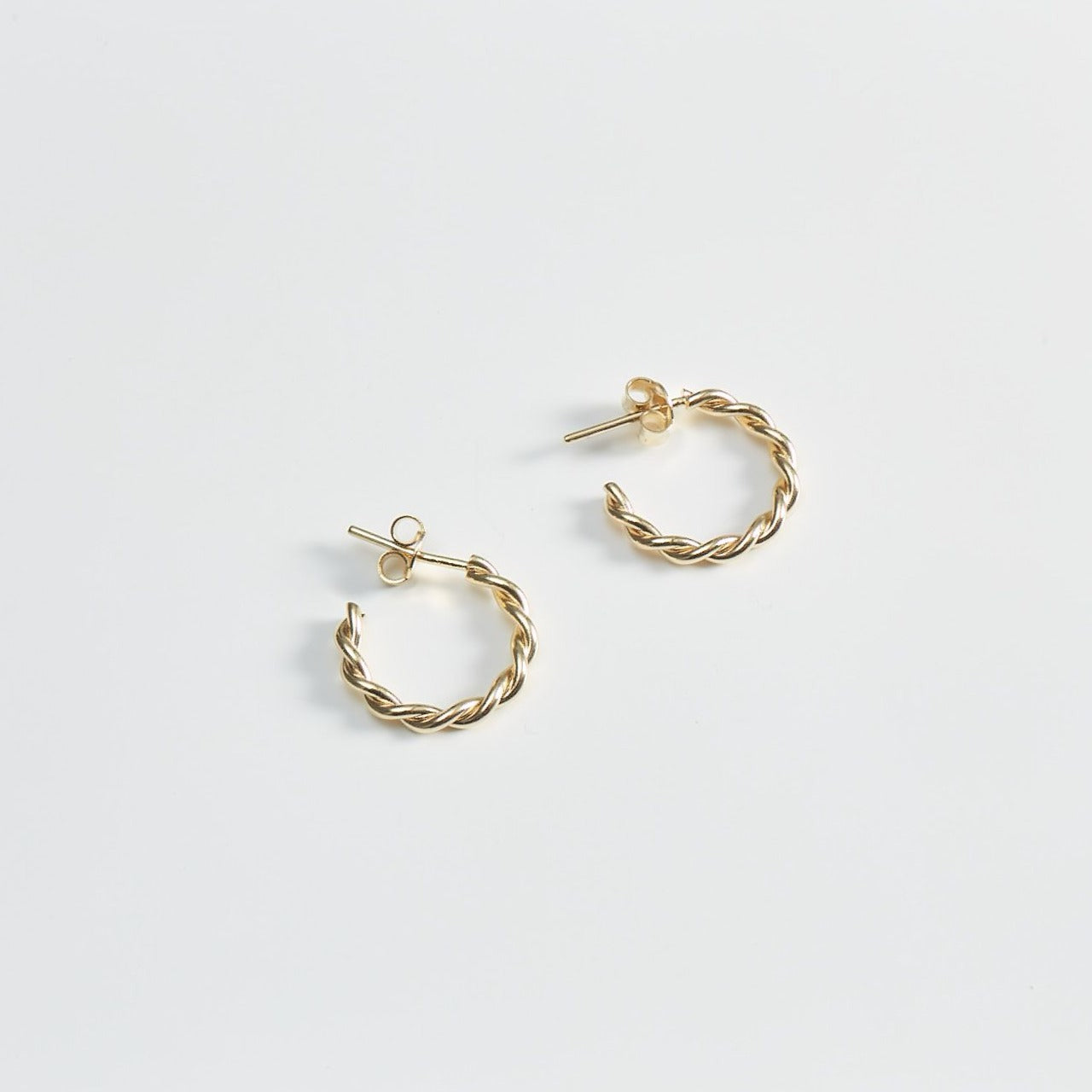 Spherical Twisted Hoop Earrings