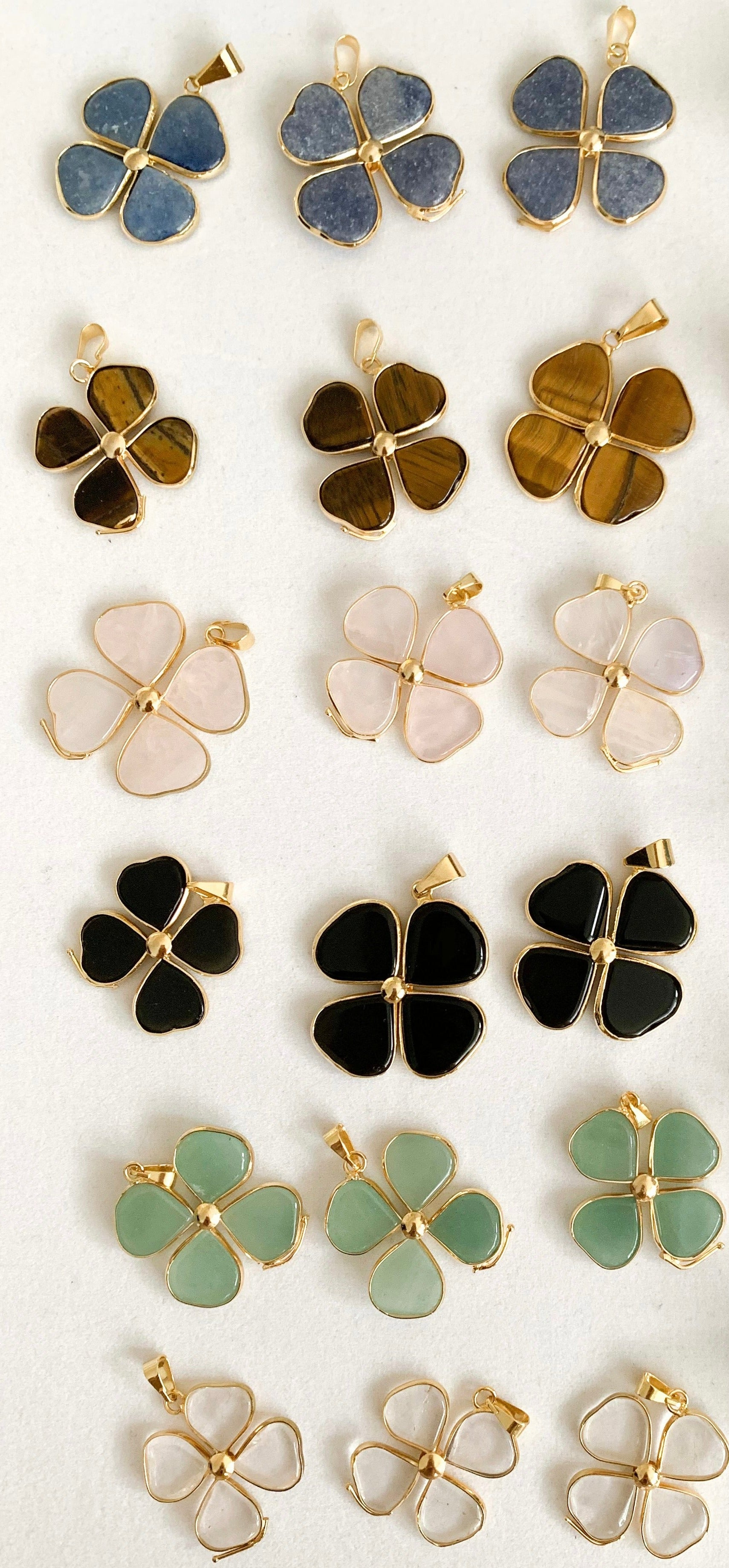 4 Leaves Clover Pendants - Gold Plated