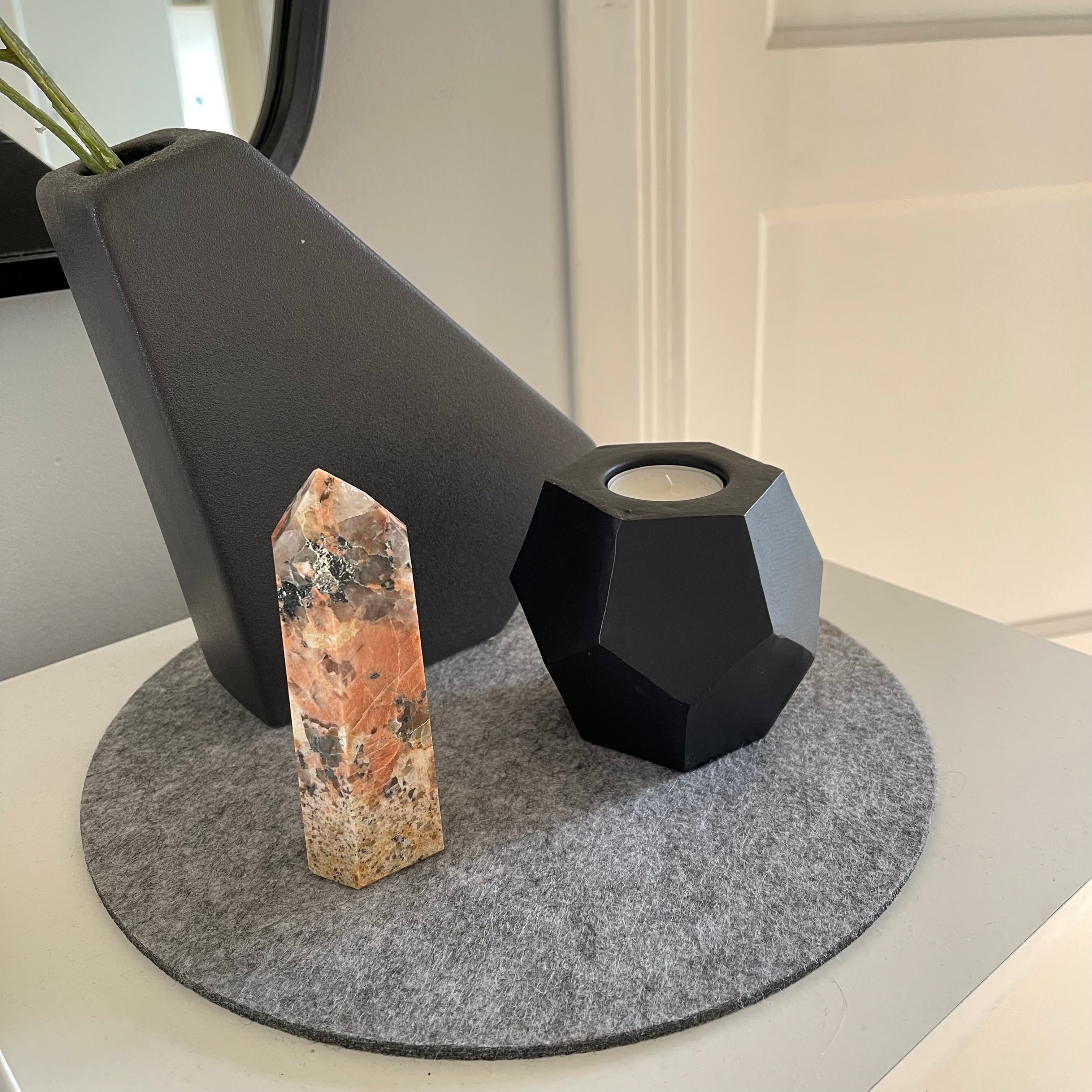 Orange Calcite Point - Crystal
