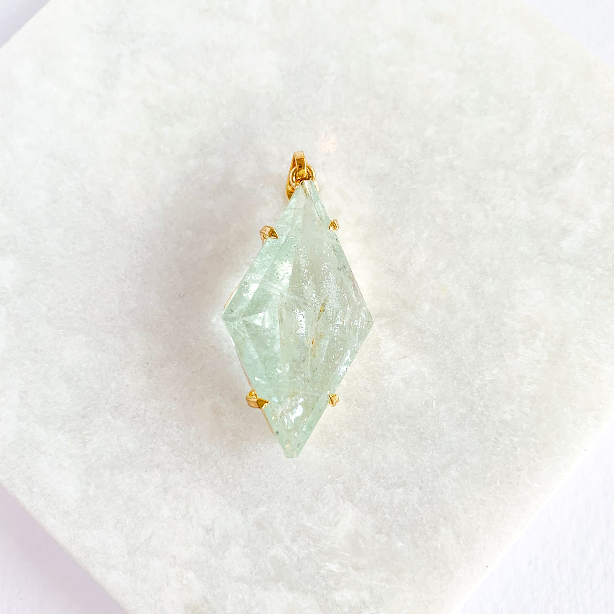 Aquamarine Sacred Shapes Pendant