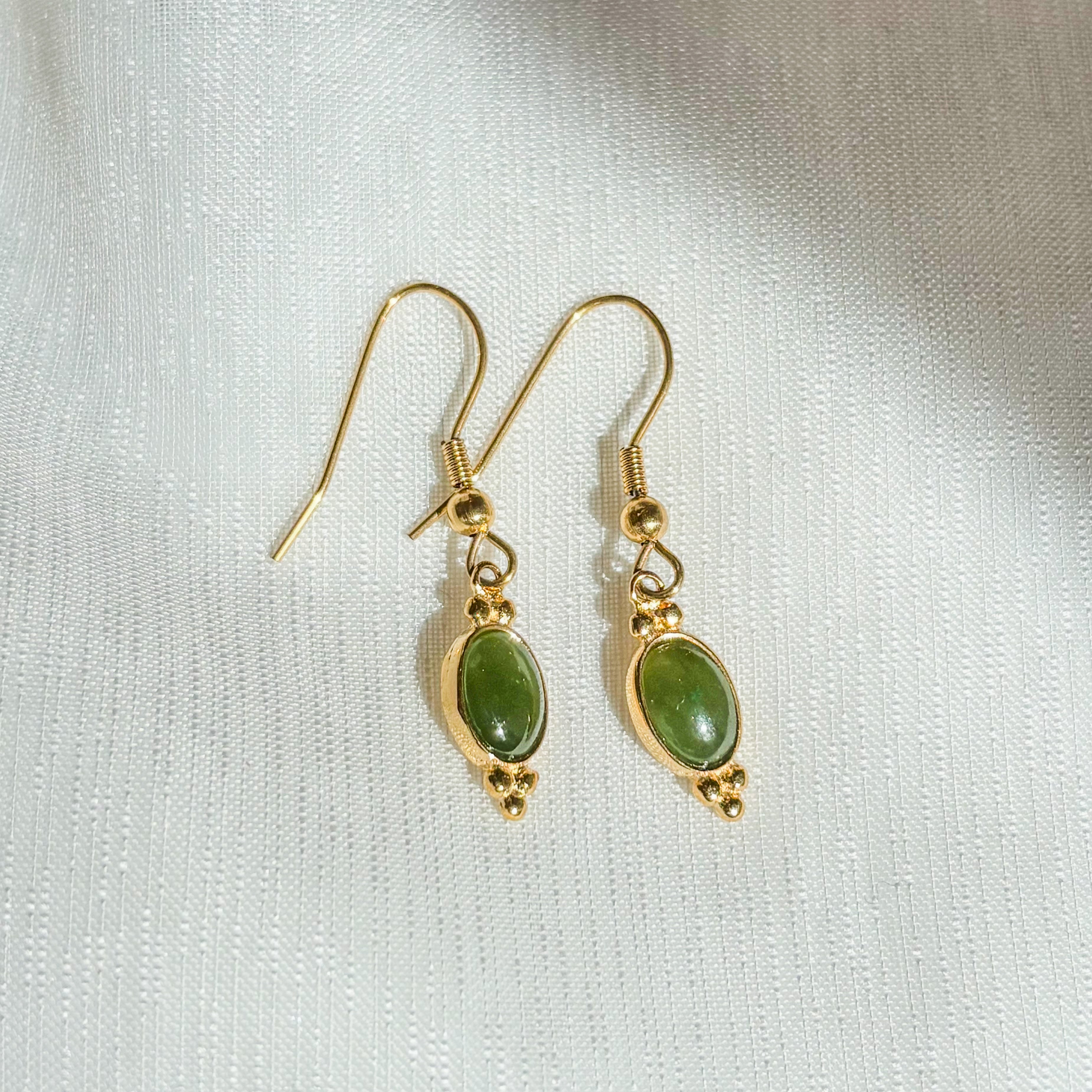 Jade Classic Earrings - Vermeil