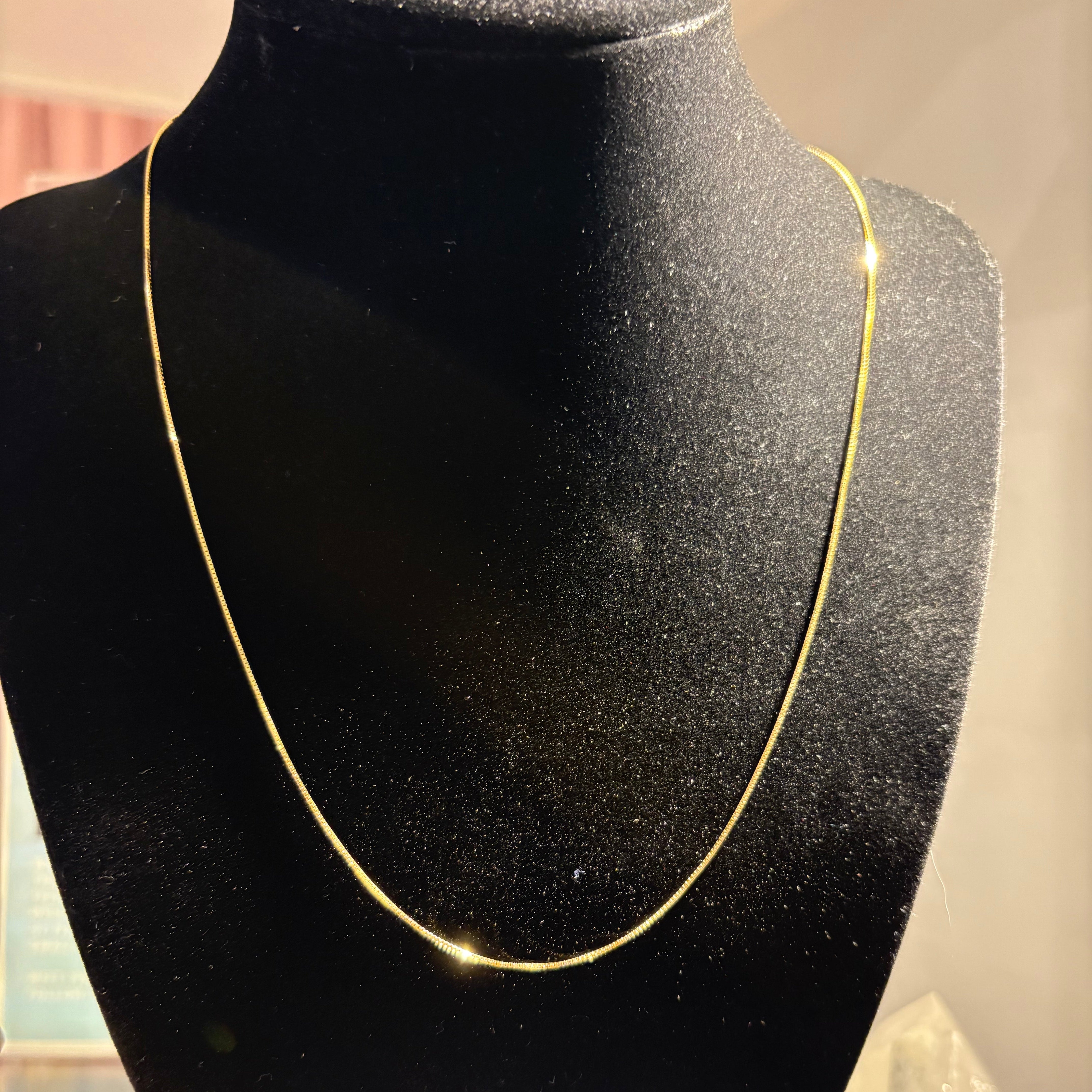 18k Solid Gold Box Chain