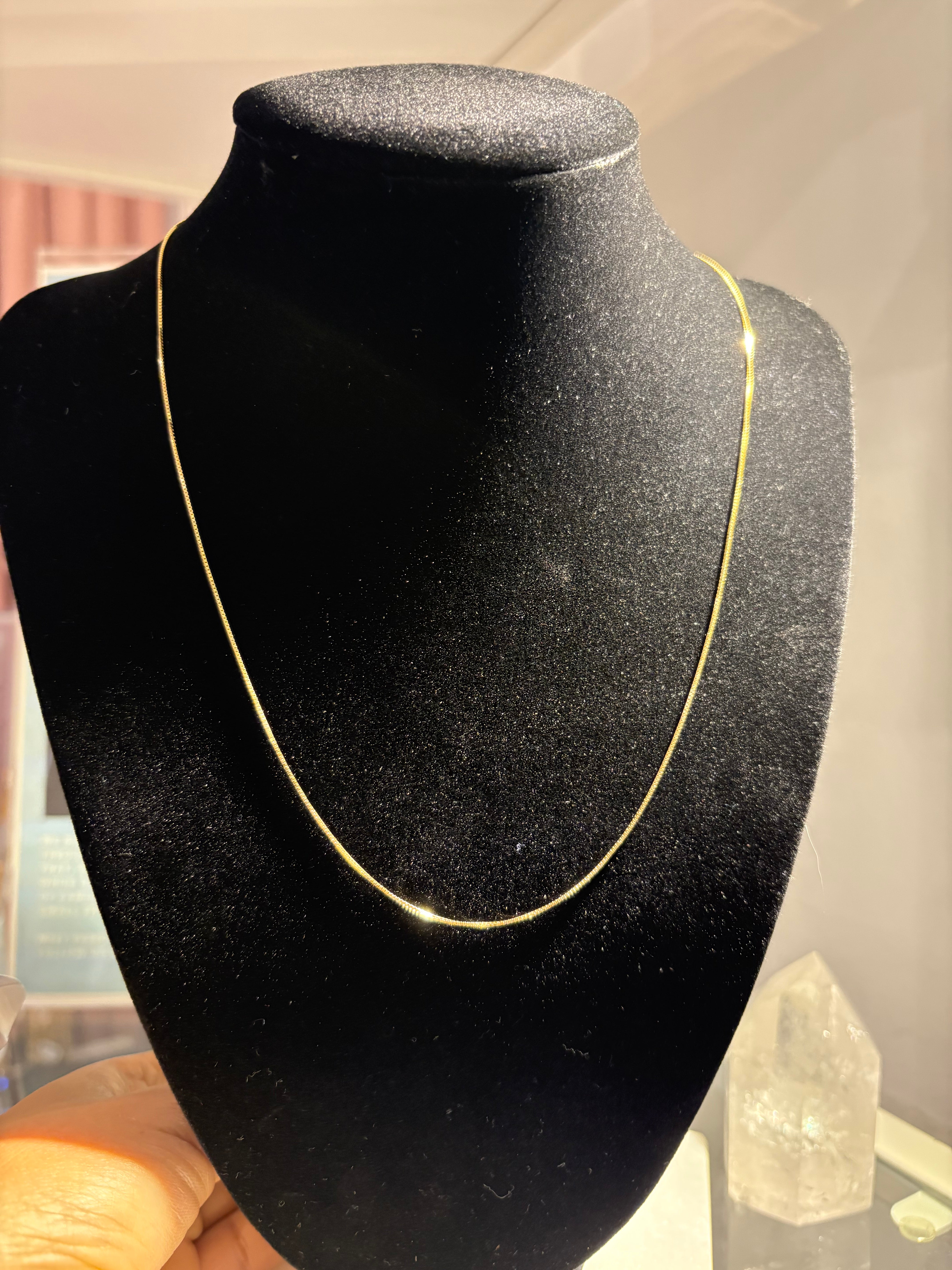 18k Solid Gold Box Chain