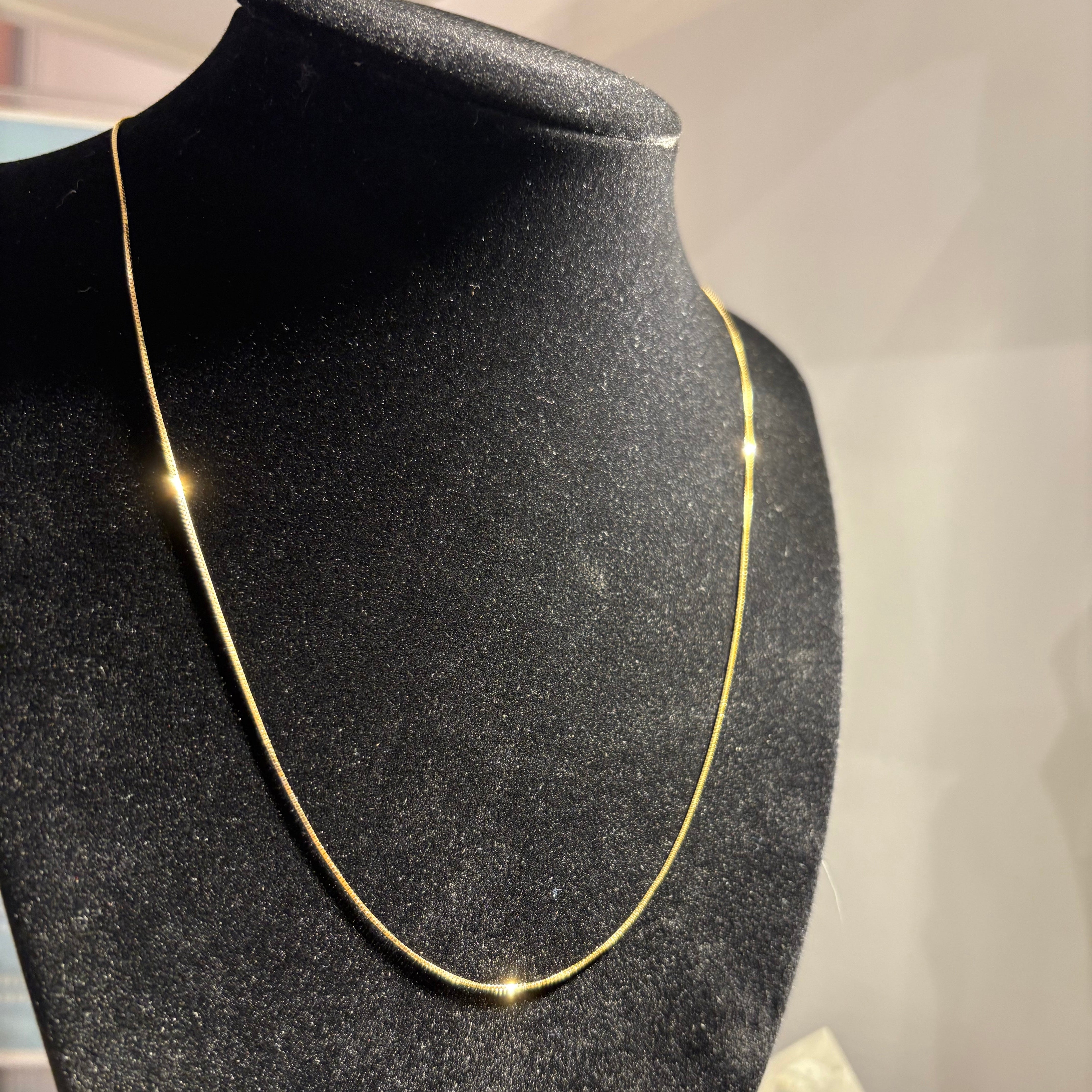 18k Solid Gold Box Chain