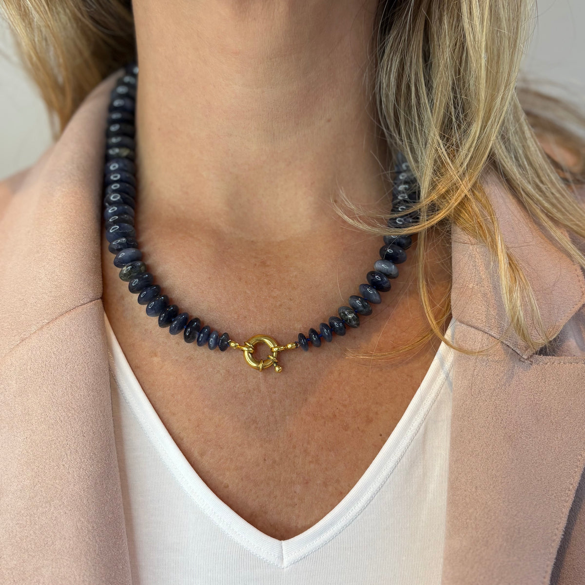 Brazilian Sapphire Beads Necklace - Limited Edition