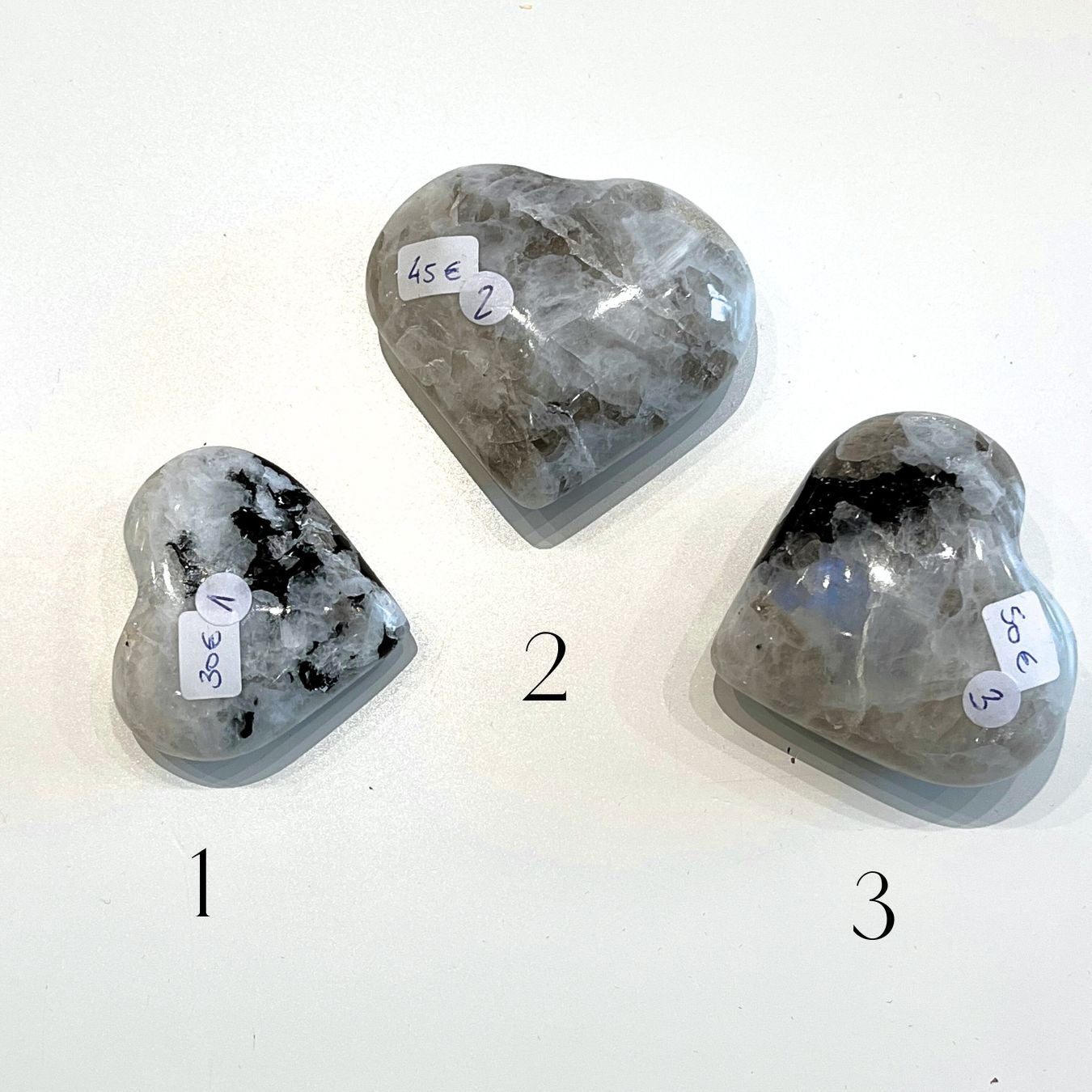 Moonstone - Hearts - Crystal