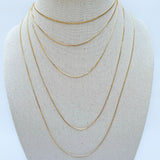 Classic Box Chain - Necklace - Gold Plated