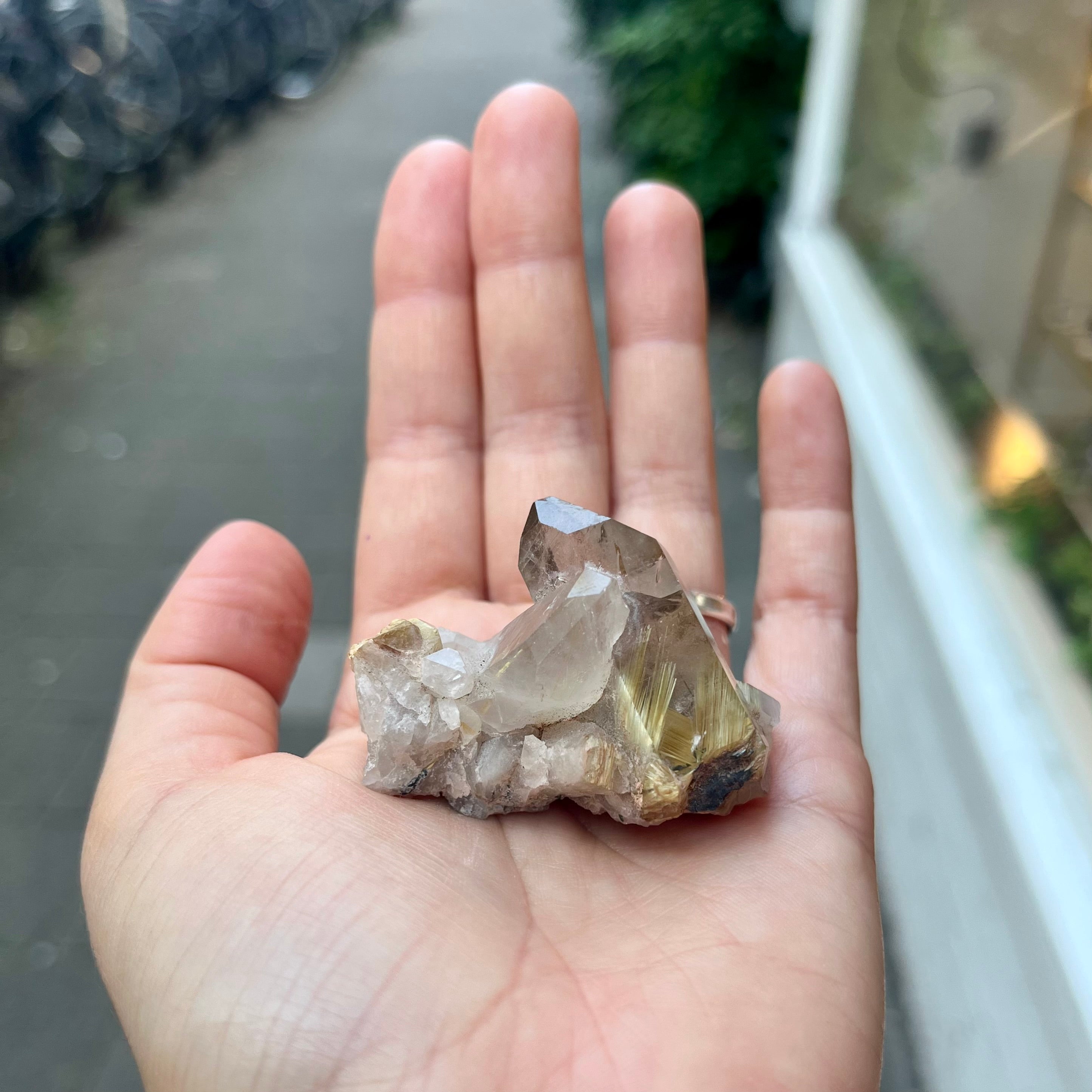 Golden Rutilated Quartz - Crystal