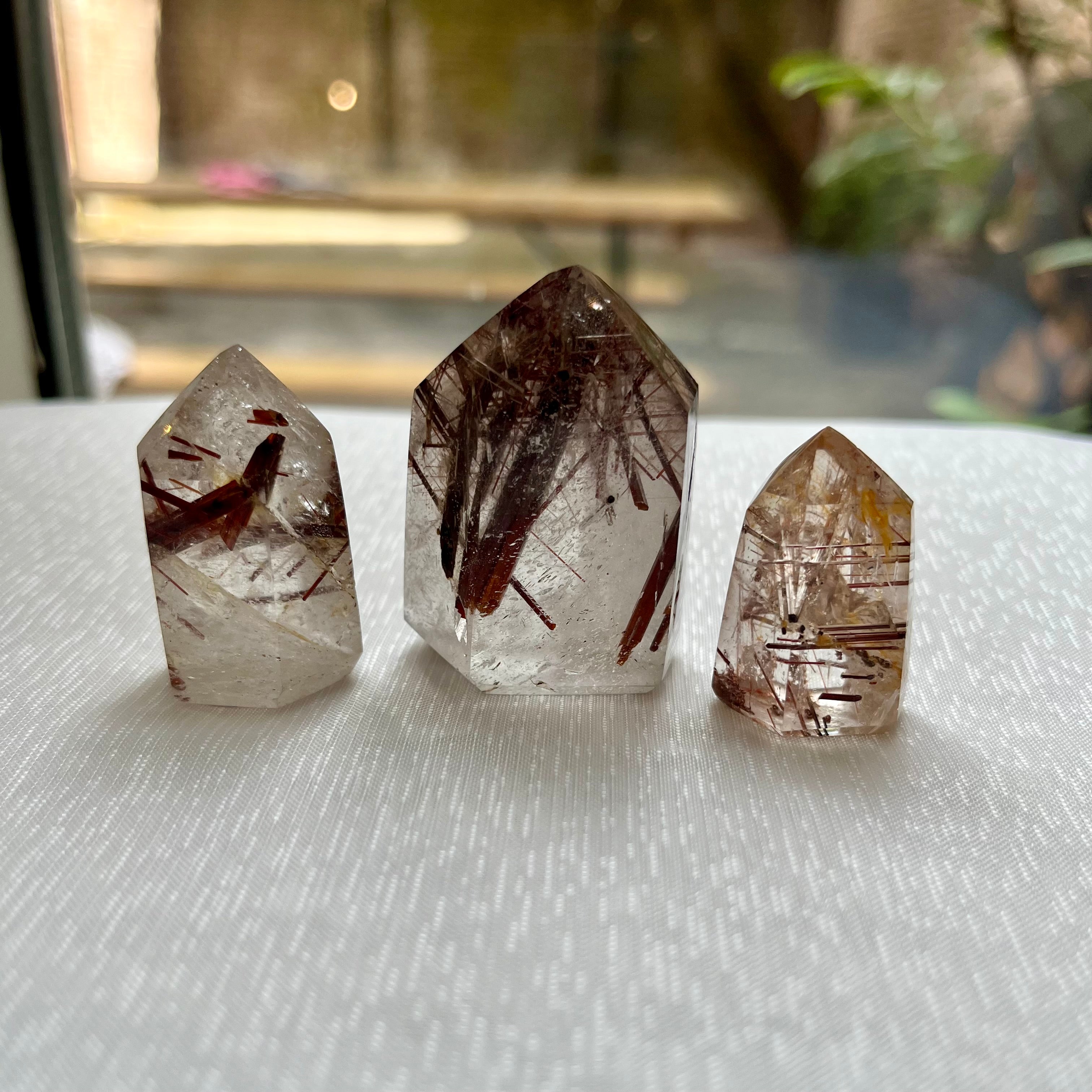 Rutilated Quartz Point - Crystal