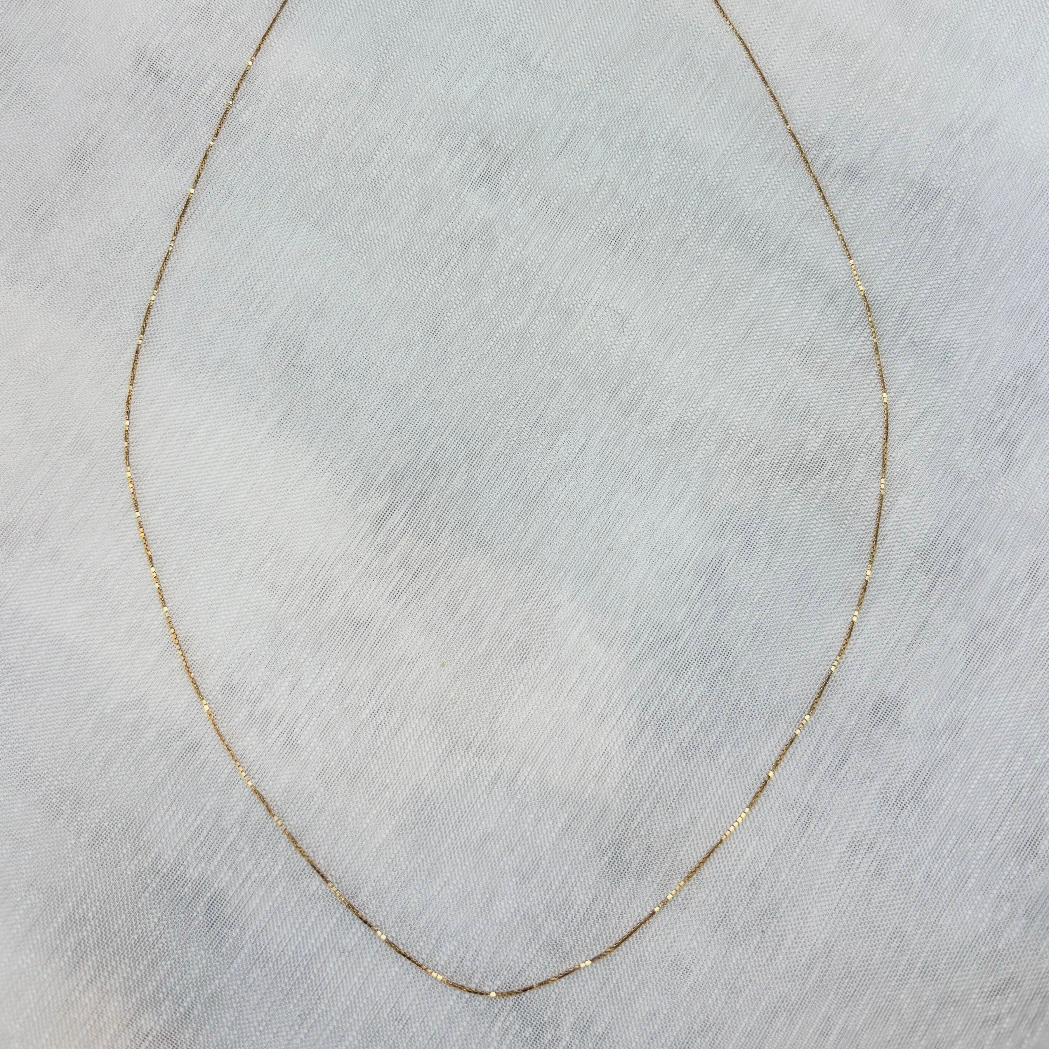Necklace Box Chain 40cm - 18k Solid Gold