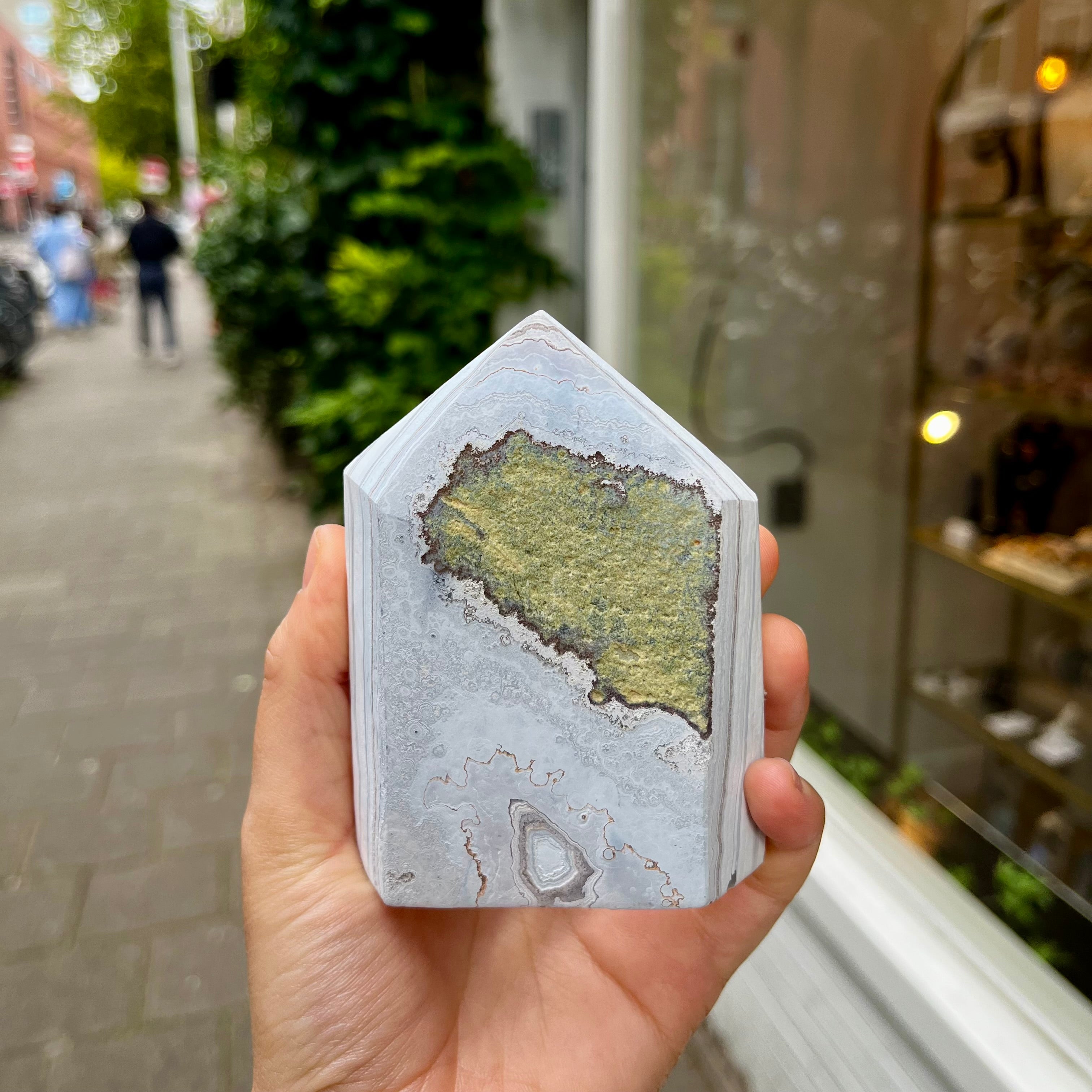 Medium Tinted Druzy Agate - Crystal