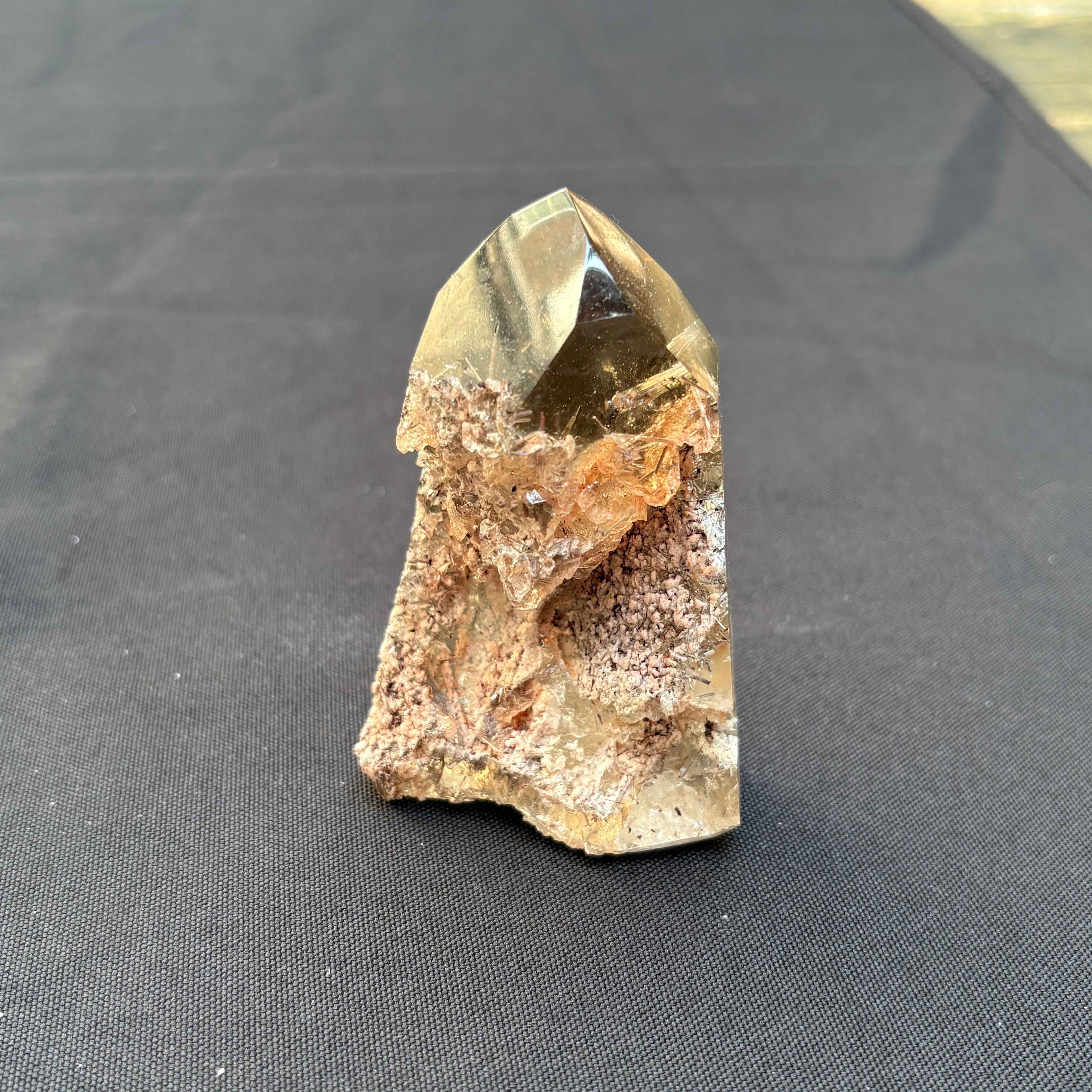 Pink Smoky Quartz Point - Crystal