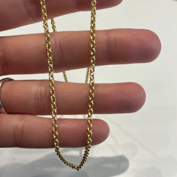 Chain Elo Portugues 40 cm-  14k Full Gold