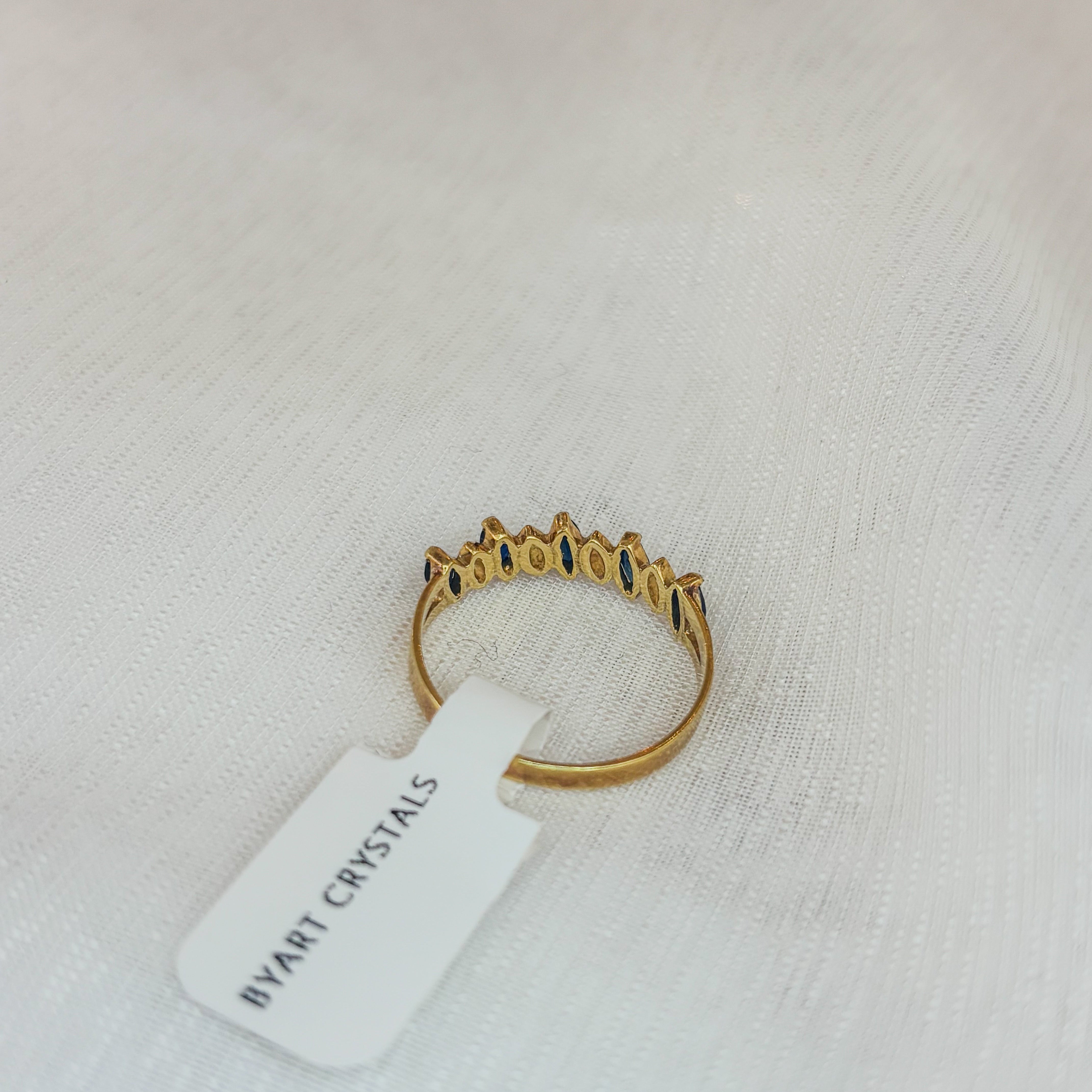 Sapphire Interval Ring - Gold 18k