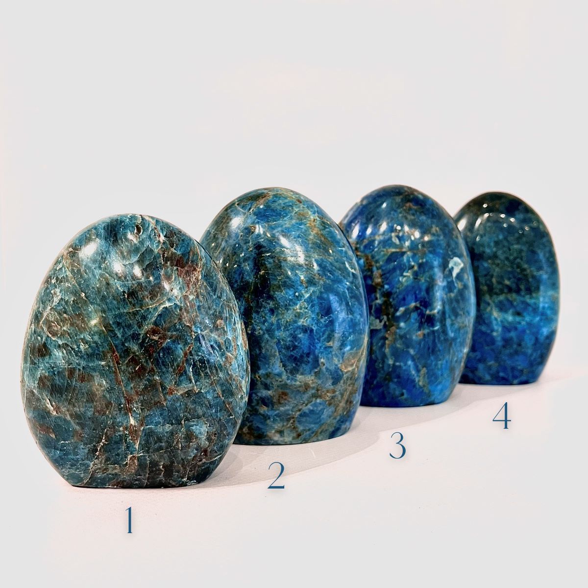 Blue Apatite - Fae of Becoming - Polished Crystals