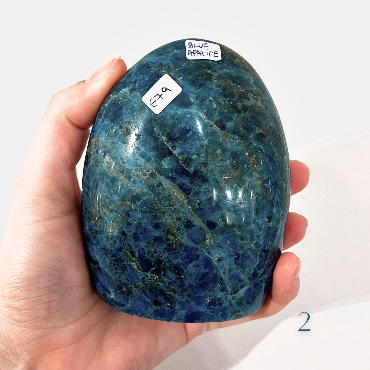 Blue Apatite - Fae of Becoming - Polished Crystals