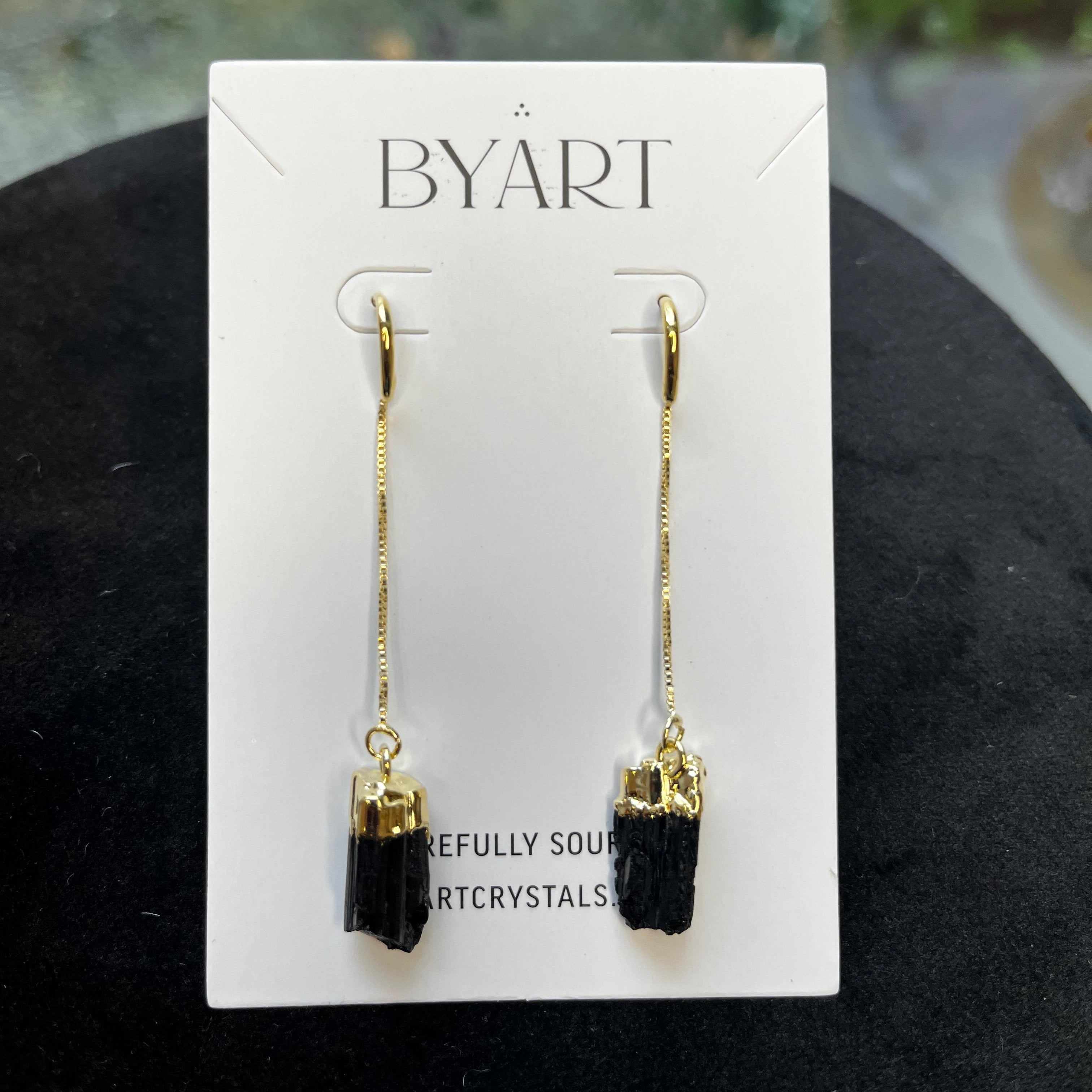 Black Tourmaline Earrings