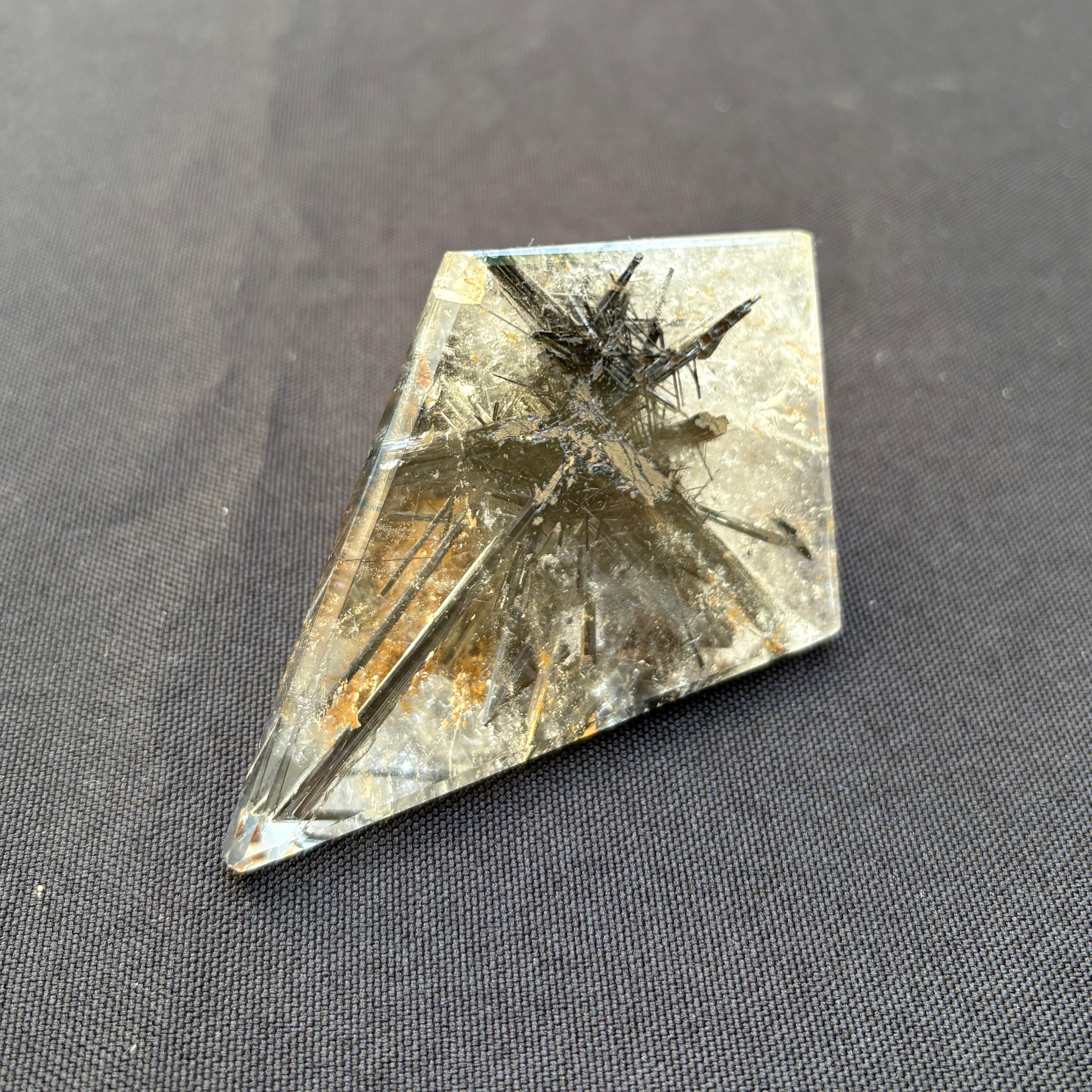 Black Tourmaline in Clear Quartz