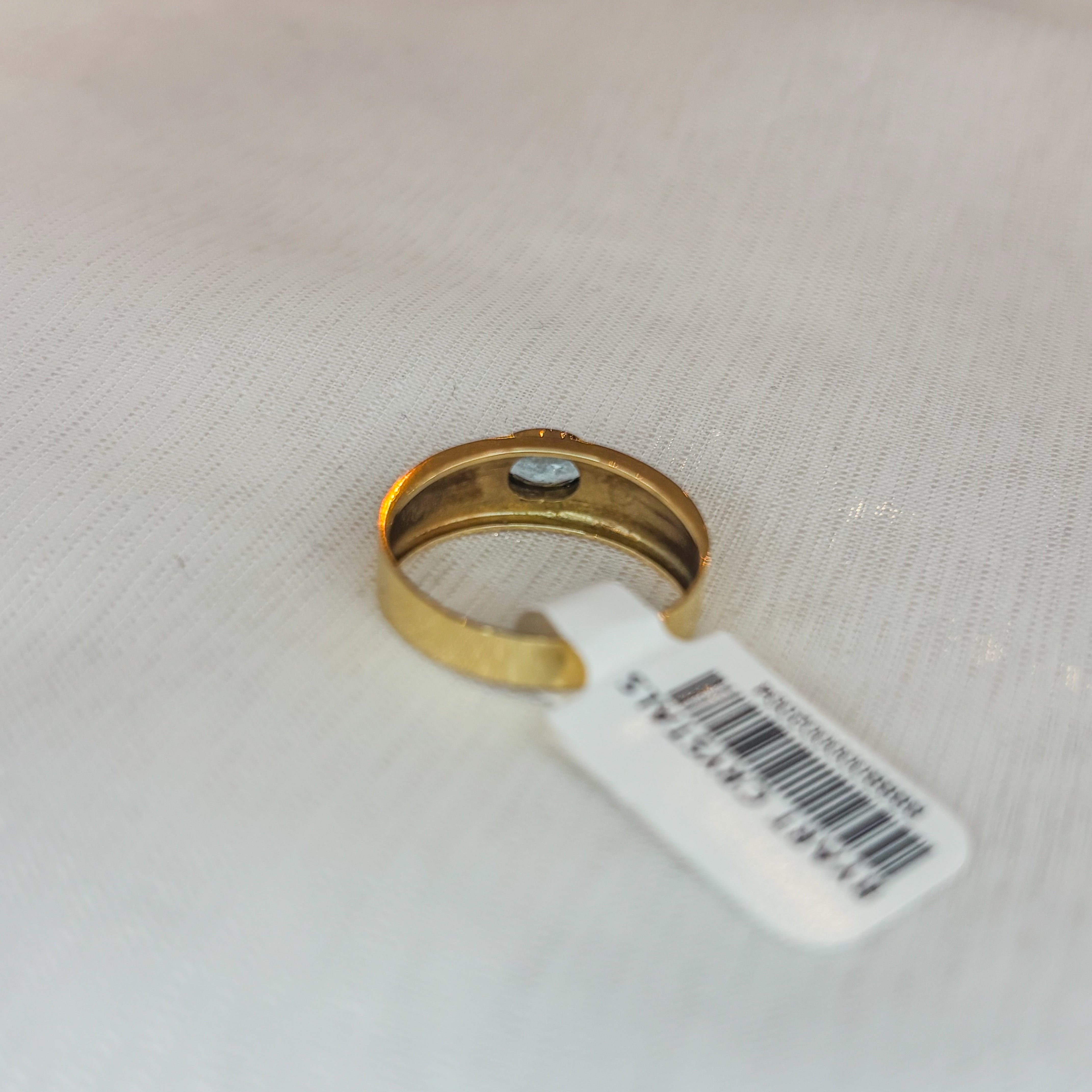 Aquamarine Oval Horizon Ring - Gold 18k