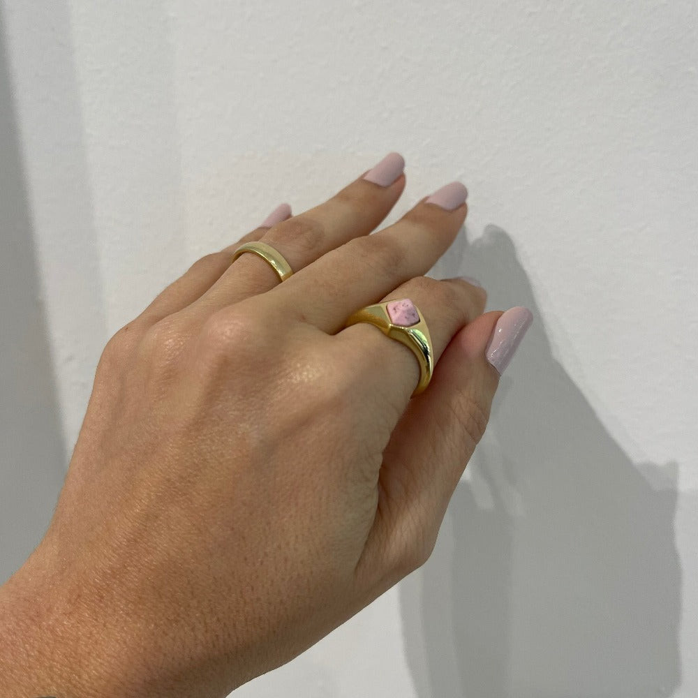 Rhodochrosite Ring