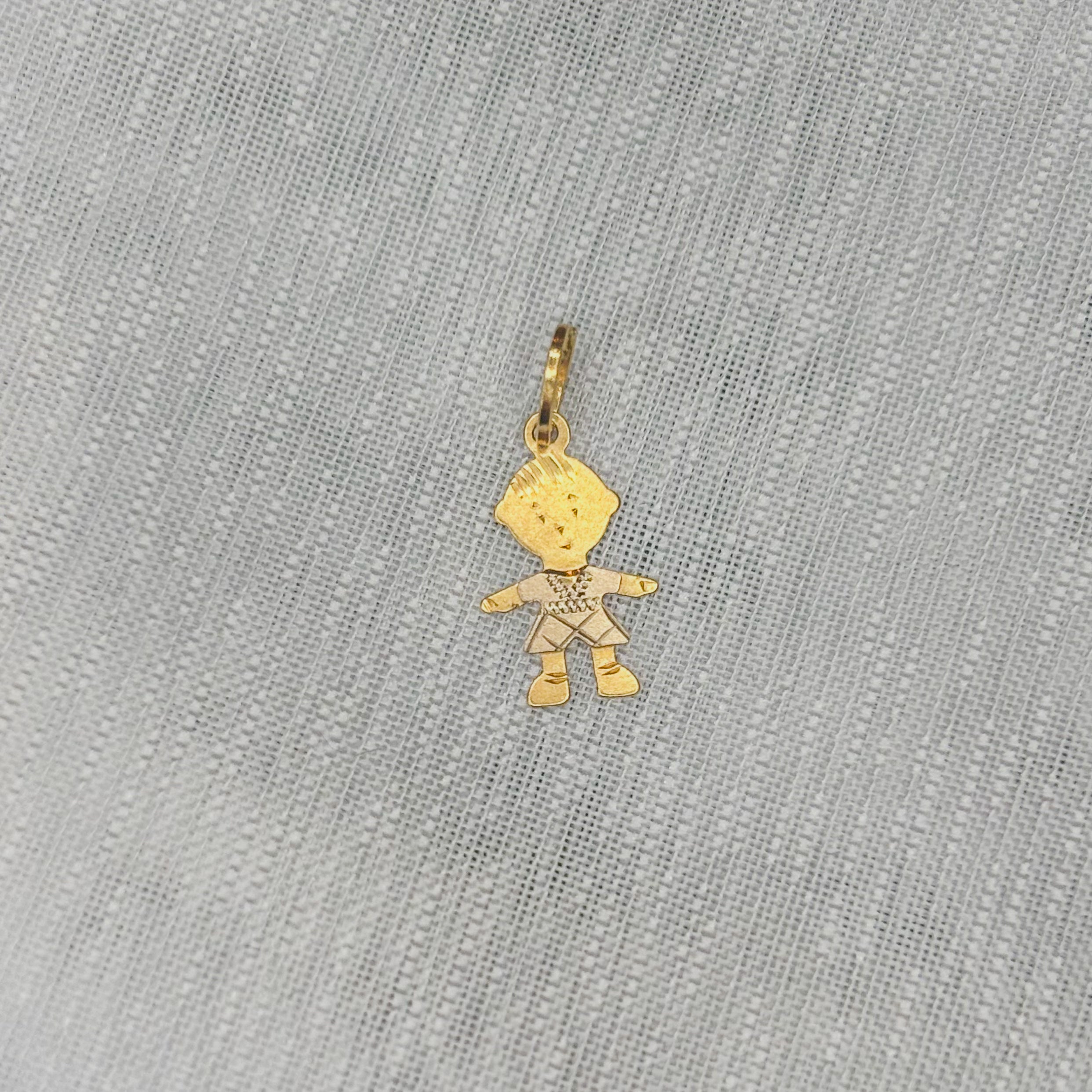 Pendant Little Boy Pendant - 18k Solid Gold