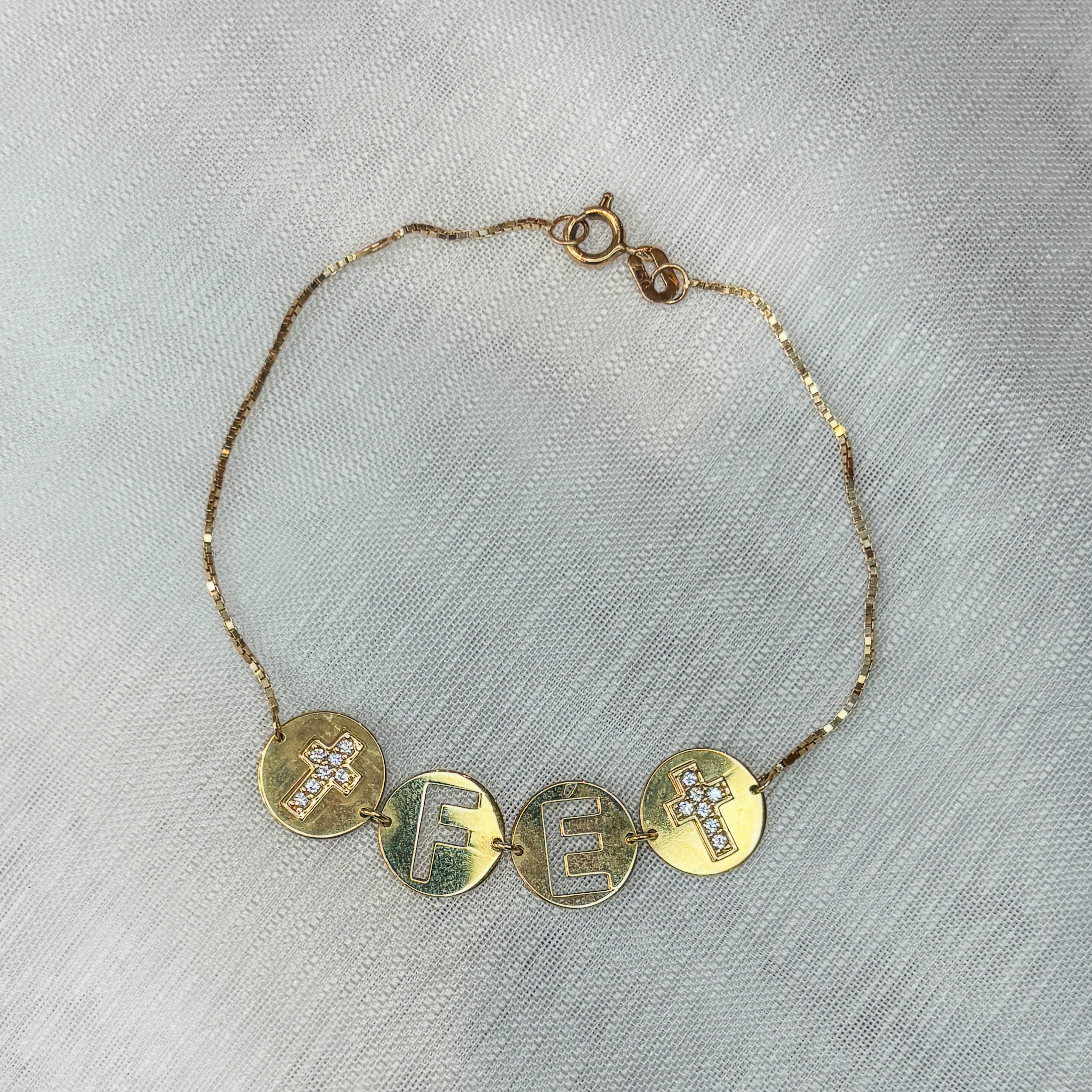 Zirconia Bracelet - 14k Solid Gold