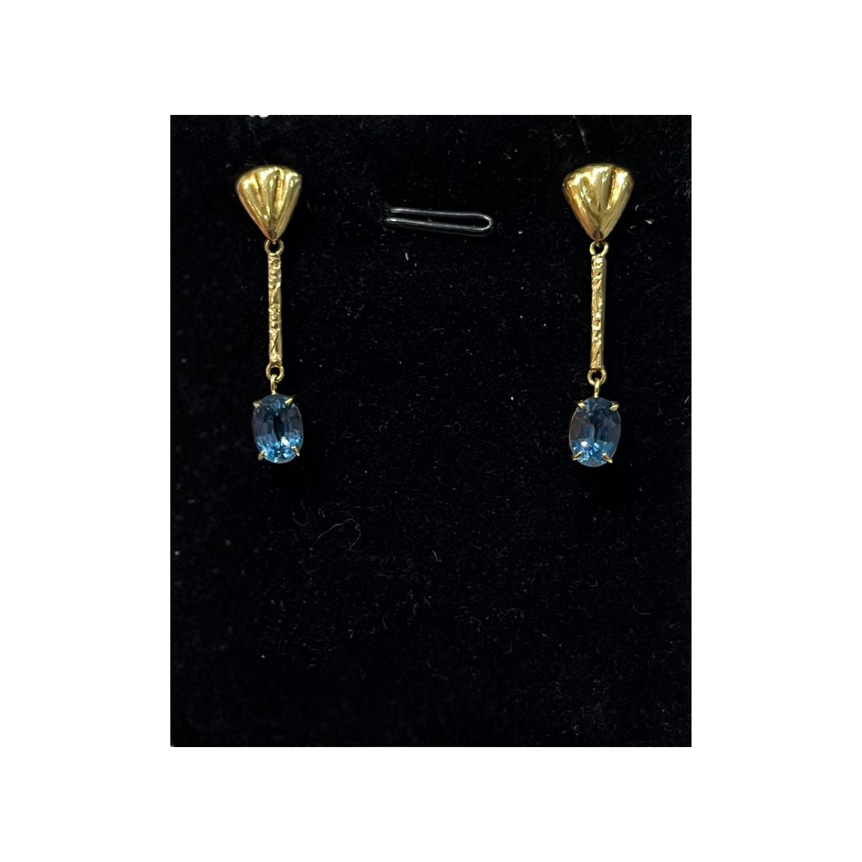 Aquamarine - Earrings - 18k Solid Gold